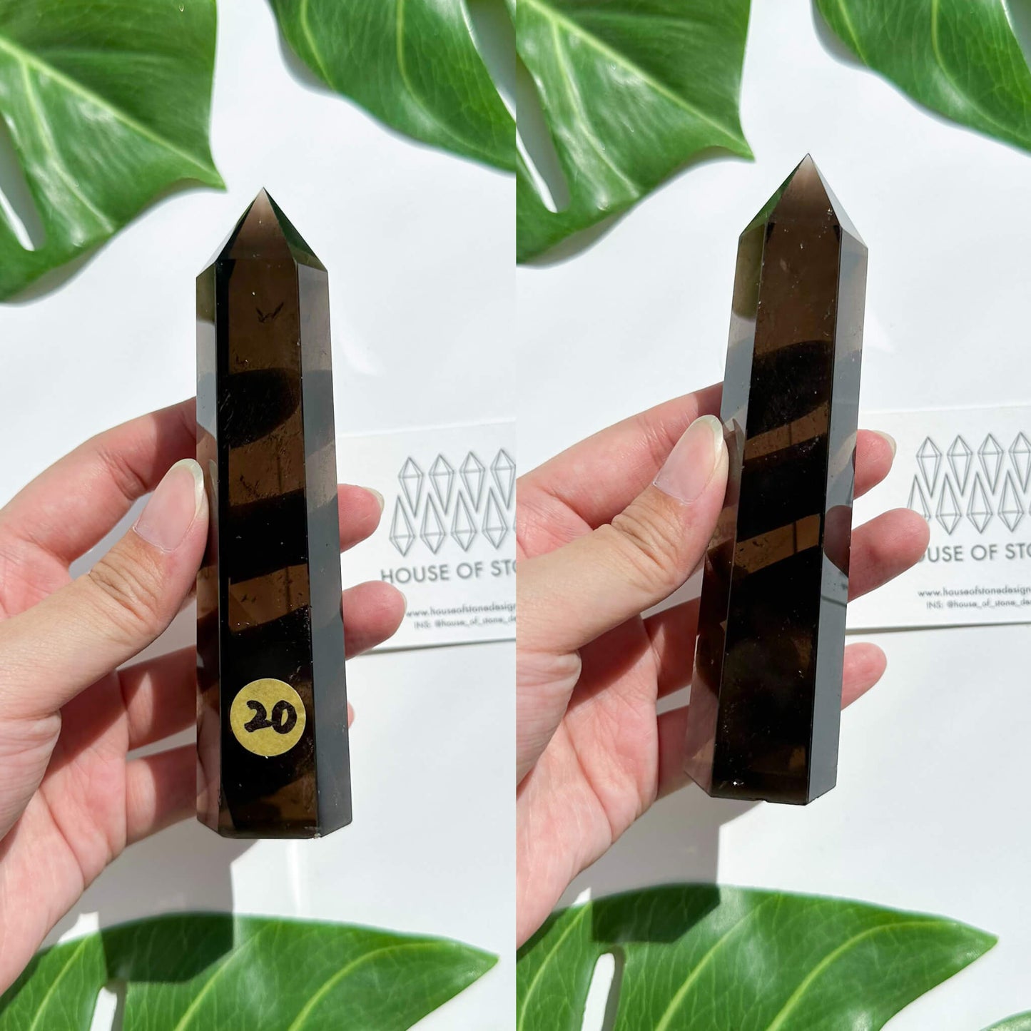 Natural Large Smoky Quartz Tower/High Quality Smoky Quartz Point Tower/Smoky Quartz Obelisk