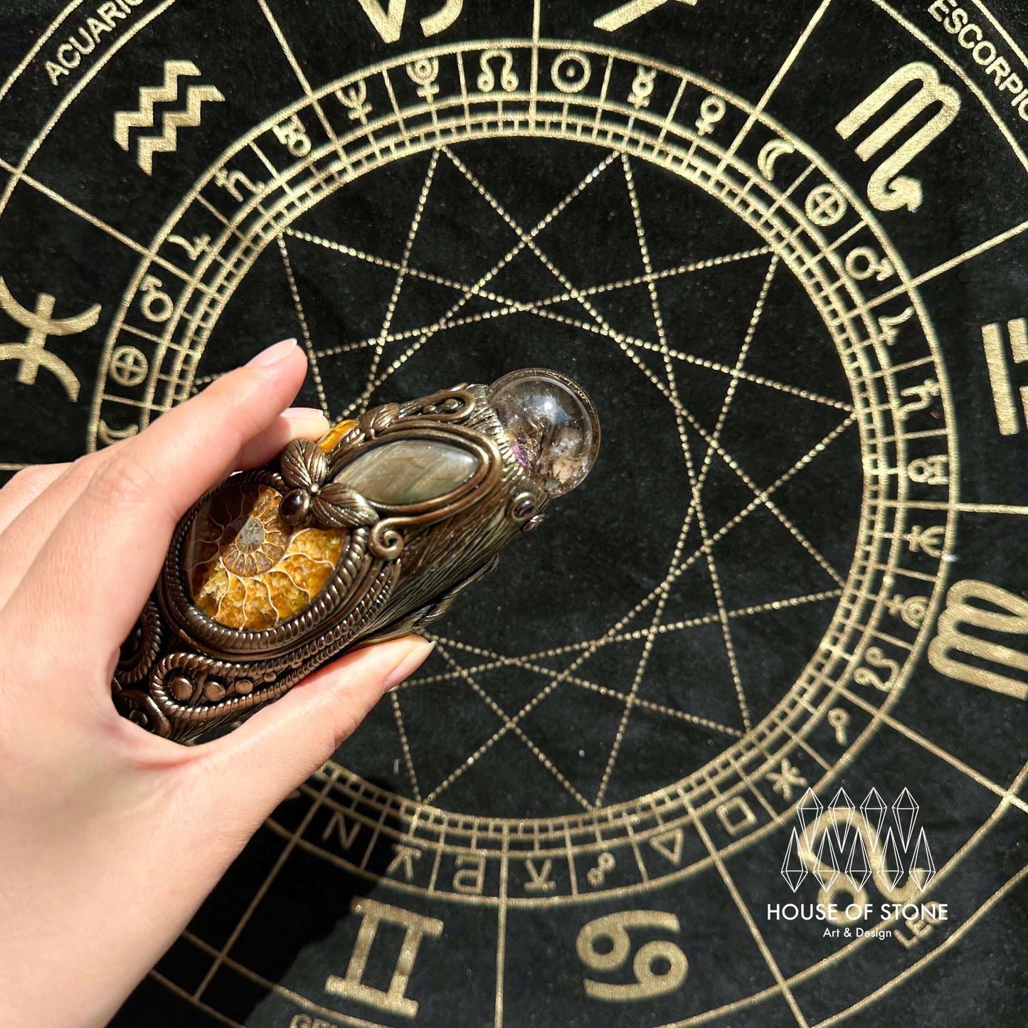 Natural Handmade Crystal Smoky Quartz Witch Knife/Magic Crystal Wand/Crystal Dagger/Root Chakra/Boho Wand/Ceremonial Knife/Altar Tool