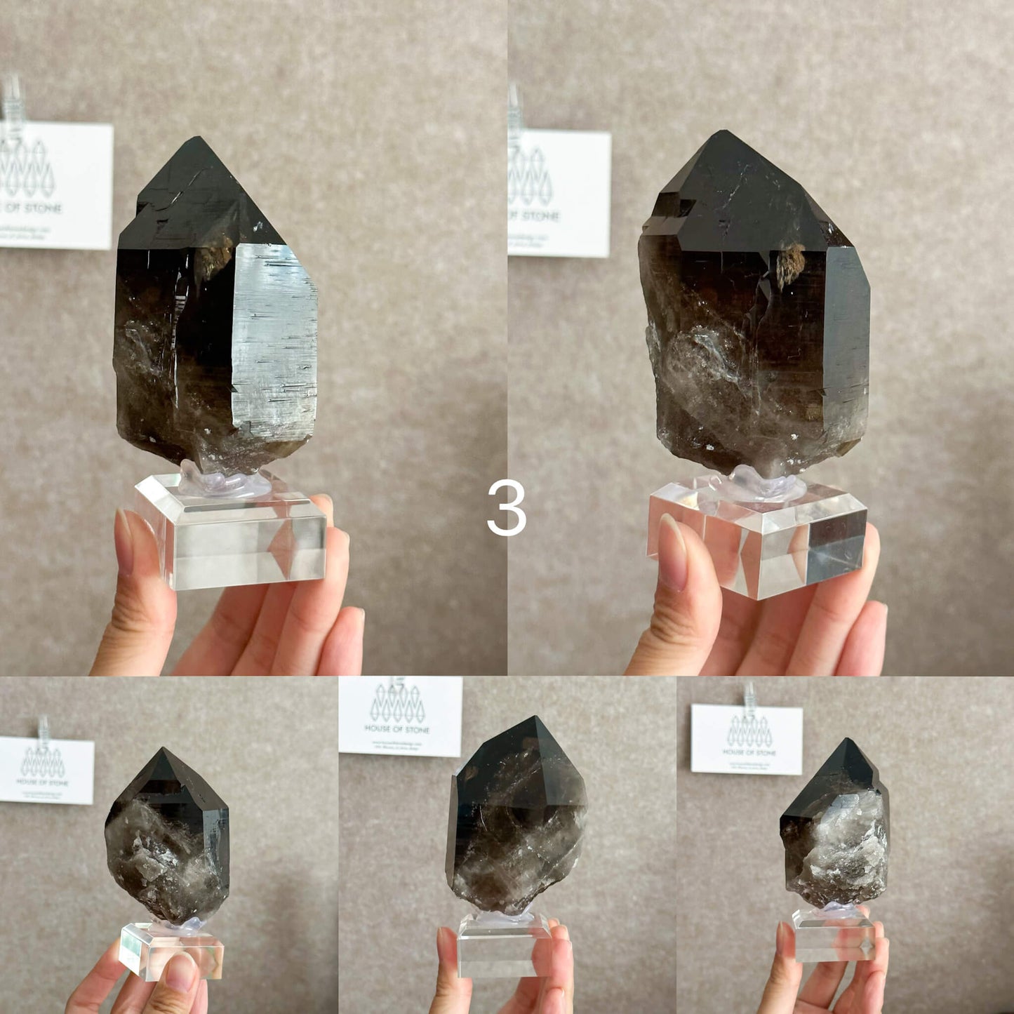 Alpine Mineral Large Smoky Quartz Point Specimen/Mont Blanc France Tower Apls3