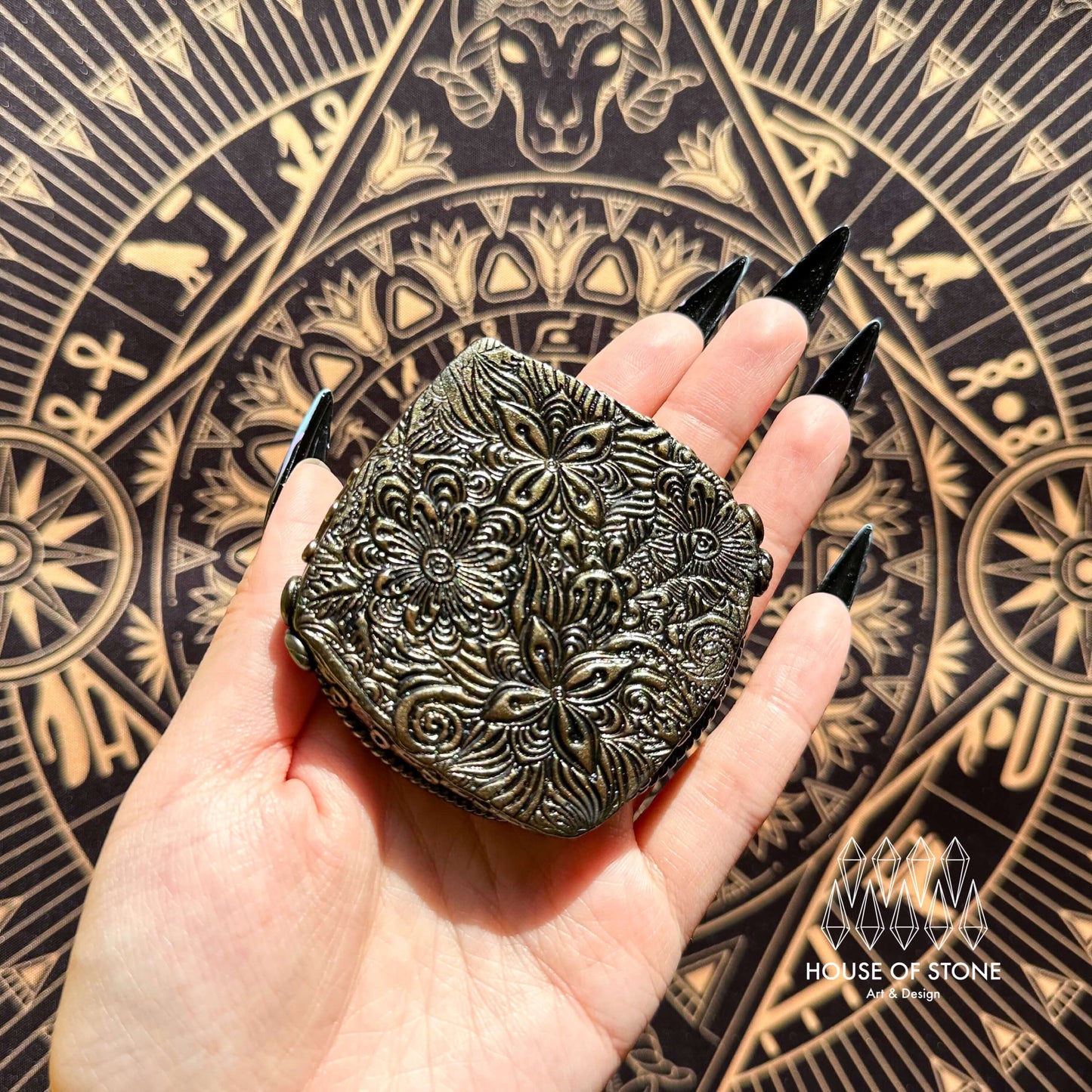 Handmade Natural Black Obsidian Pendant Necklace/Magic Obsidian Mirror Crystal Pendant/Scrying Mirror Labradorite Protection Jewelry/Altar Tool