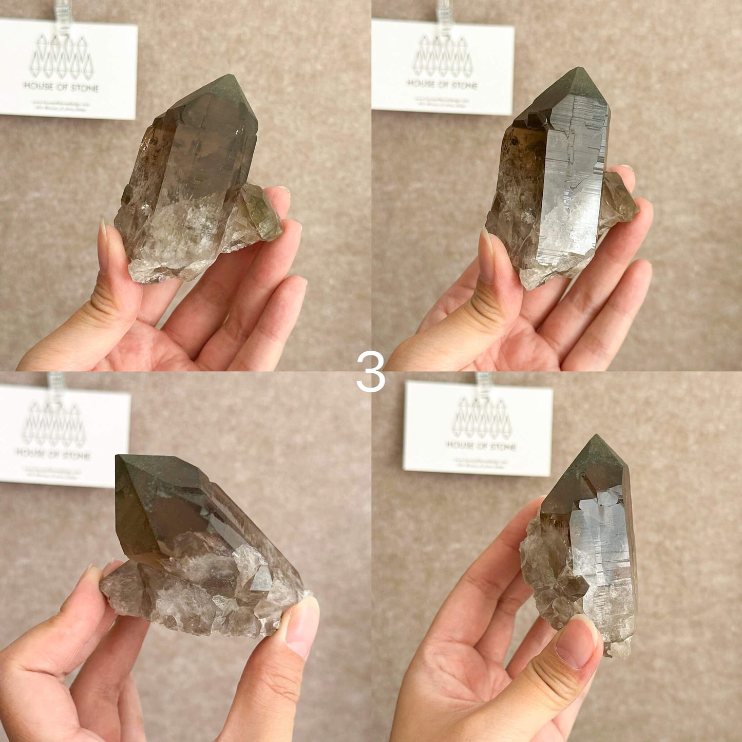 Alpine Mineral Smoky Quartz Point Cluster Specimen/Swiss Cluster Apls/Double Terminated Quartz Cluster3
