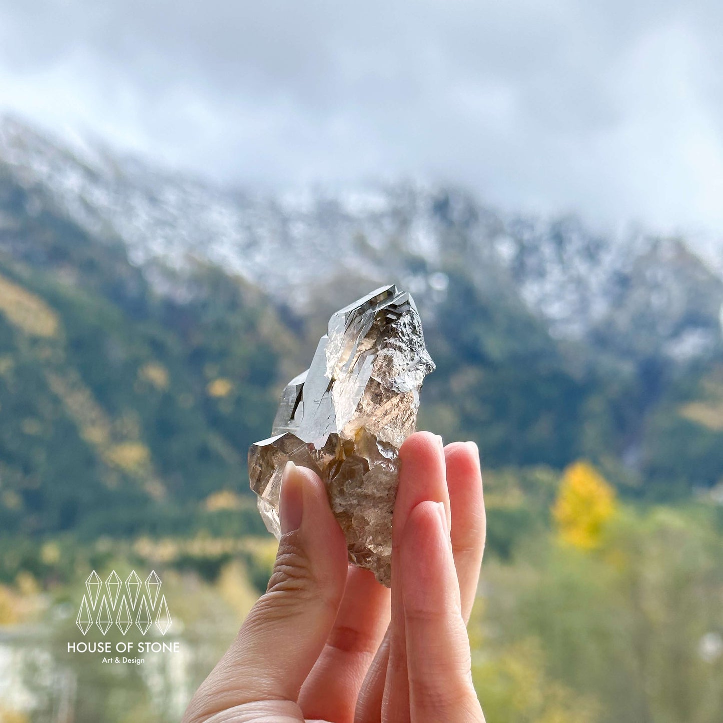Alpine Mineral Swiss Gwindel Smoky Quartz Specimen/Switzerland Gwindel Apls2