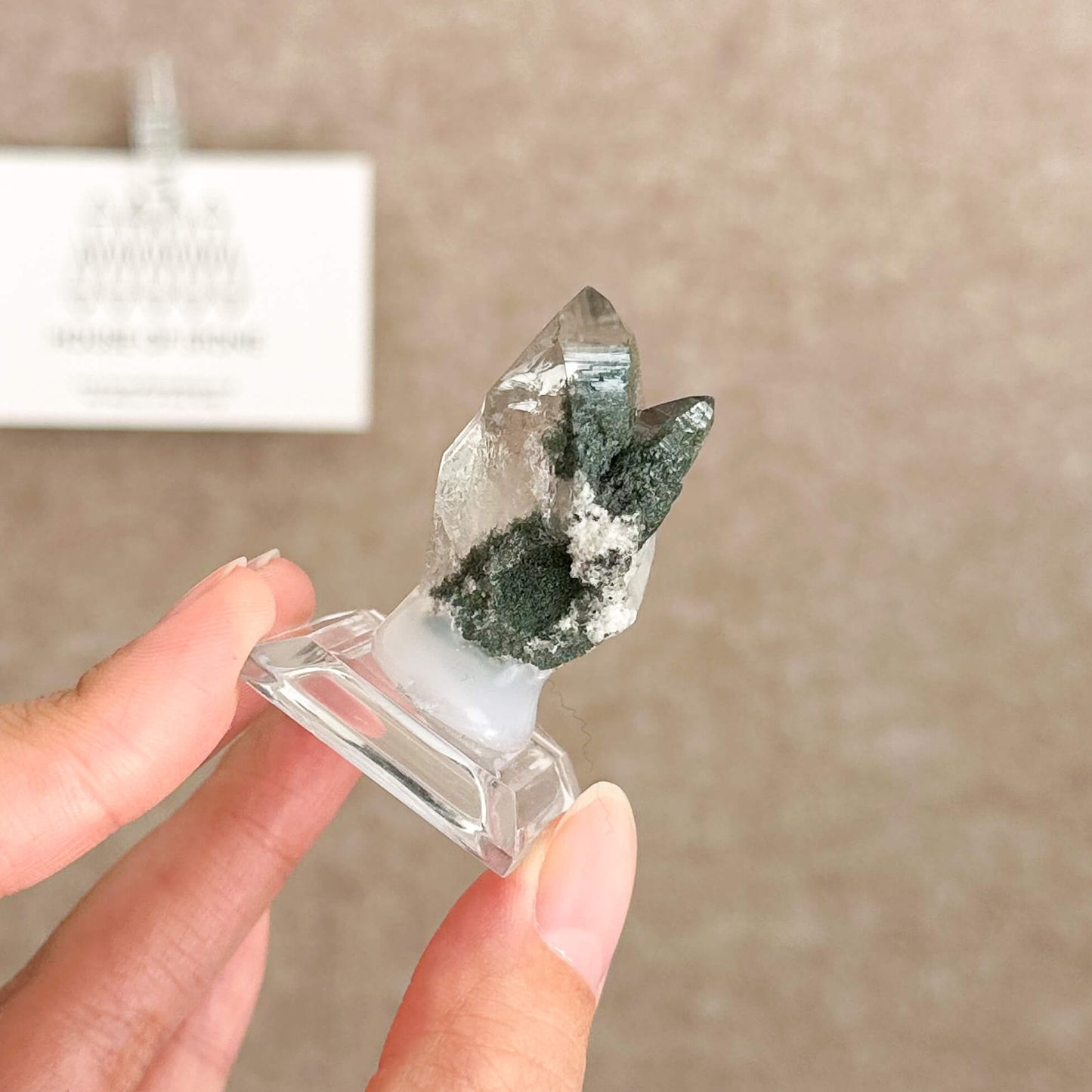 Alpine Mineral Mini Smoky Quartz Cluster Specimen/Chamonix-Mont-Blanc France Cluster/Apls Crystal Cluster with Chlorite