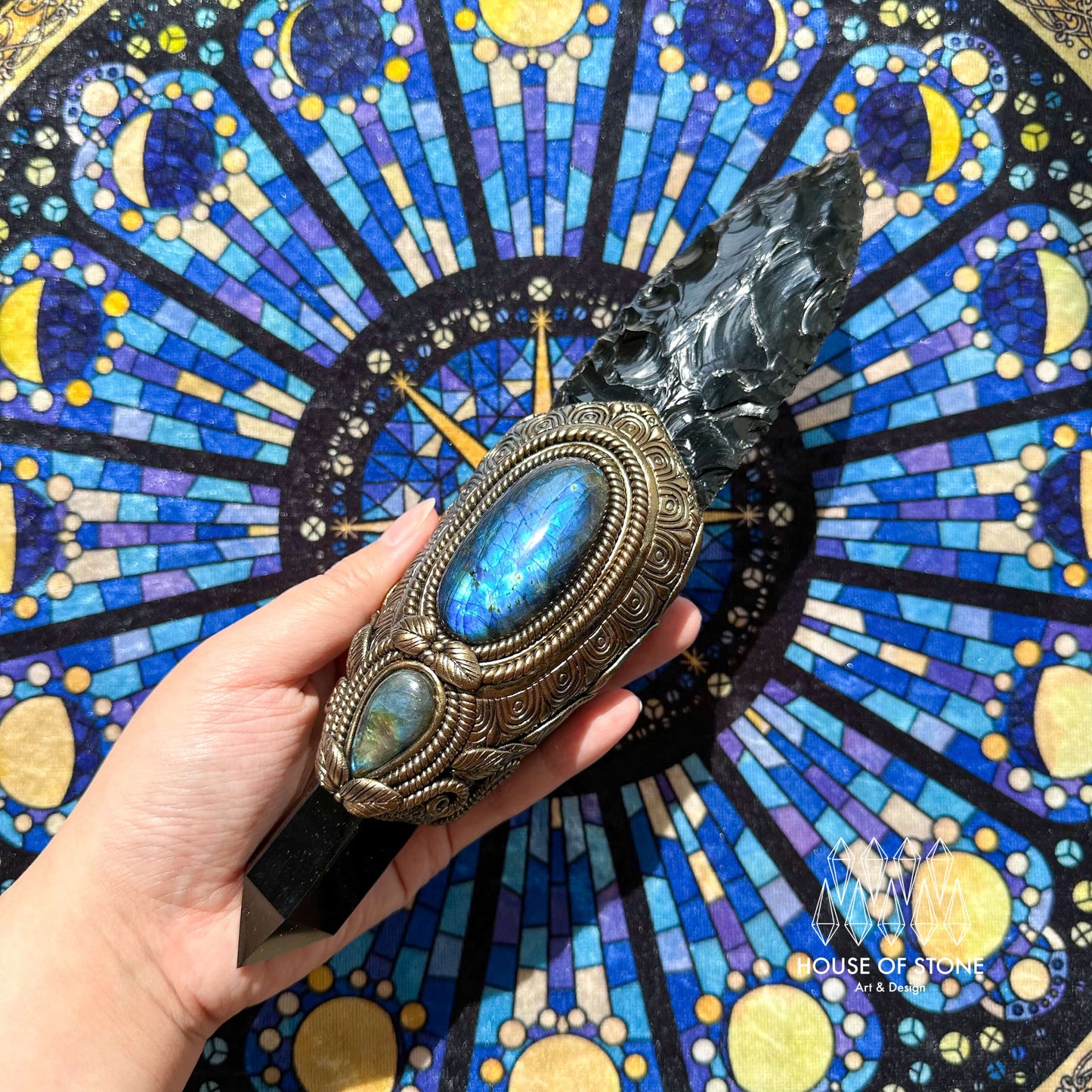 Natural Handmade Crystal Quartz Witch Knife/Magic Crystal Arrowhead/Crystal Dagger/Root Chakra Healing/Boho Wand/Ceremonial Knife/Altar Tool