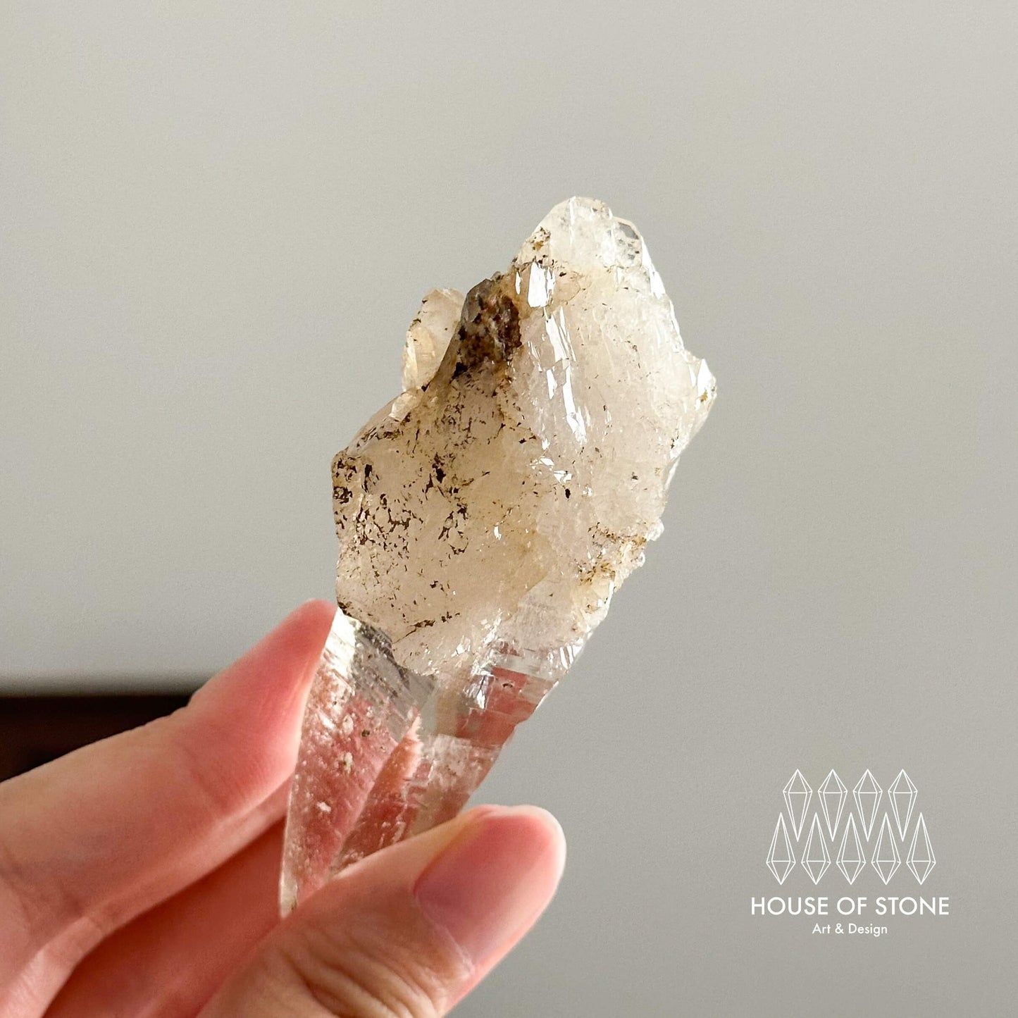 Swiss Tessin Smoky Quartz Point Specimen/Switzerland Ticino Habit Tower/Alpine Mineral/Apls Double Terminated Quartz/Smoky Quartz Cluster4