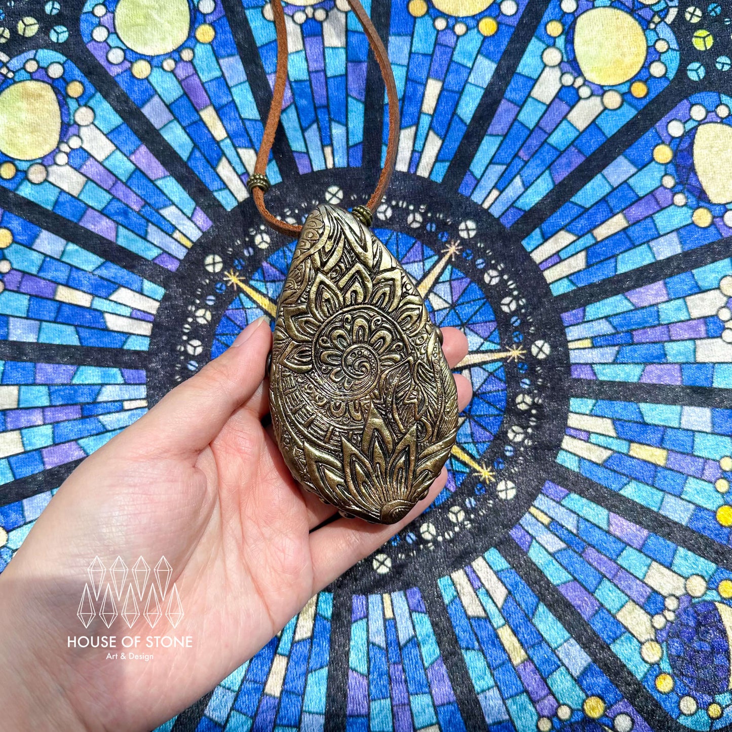 Natural Handmade Labradorite Pendant Necklace/Magic Labradorite Crystal Double-sided Pendant/Labradorite Jewelry/Chakra/Altar Tool