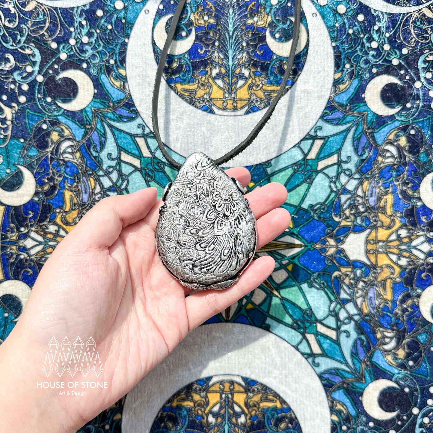 Natural Handmade Black Obsidian Pendant Necklace/Magic Obsidian Mirror Crystal Pendant/Scrying Mirror Labradorite Jewelry/Chakra/Altar Tool