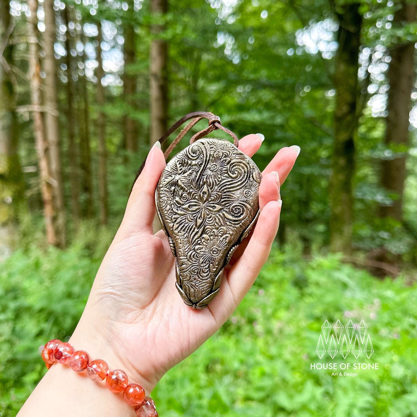 Natural Handmade Black Obsidian Pendant Necklace/Magic Obsidian Mirror Crystal Pendant/Scrying Mirror Tigers Eye Jasper Jewelry/Altar Tool