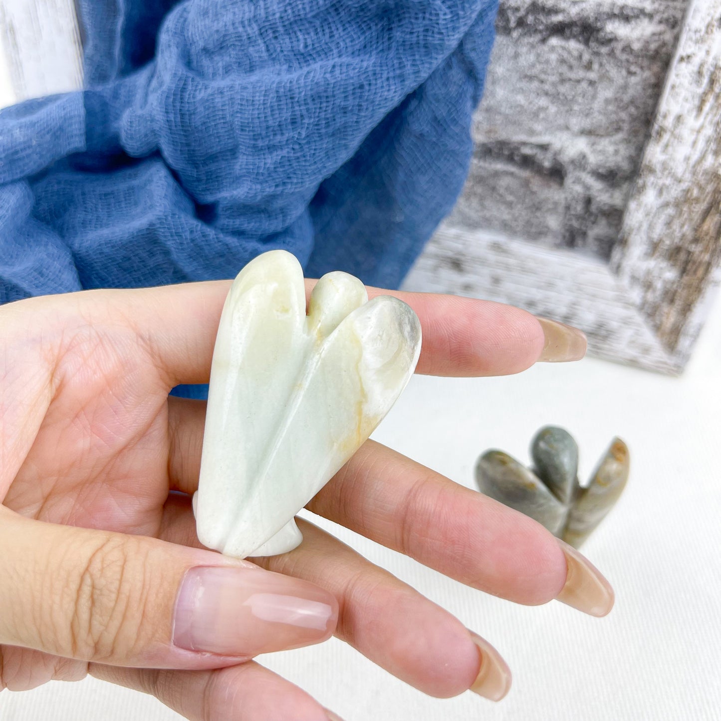 Jade Guardian Angel/Gemstone/Stone - House of stone