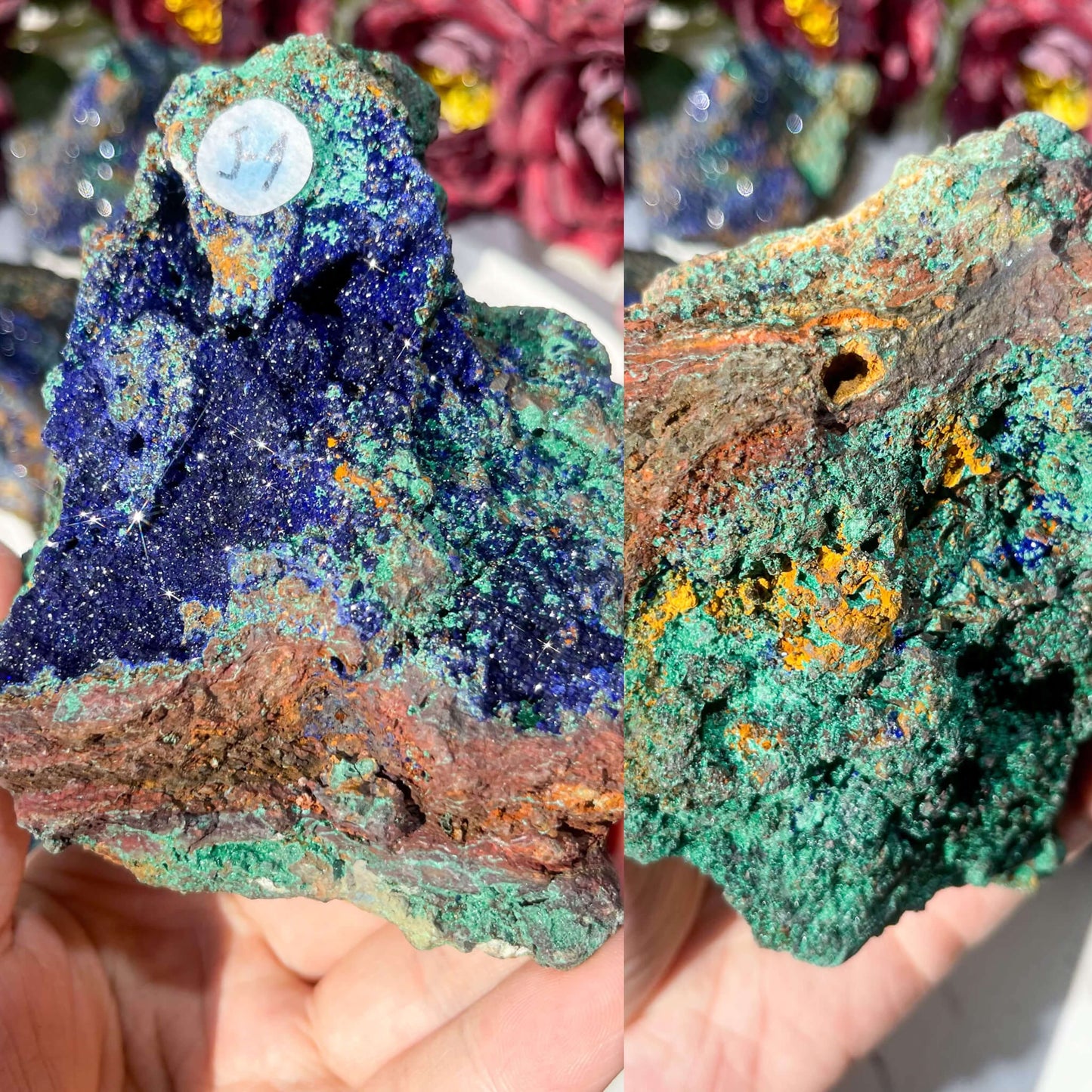 Natural Azurite & Malachite/Mineral Specimen/Natural High Quality Azurite & Malachite