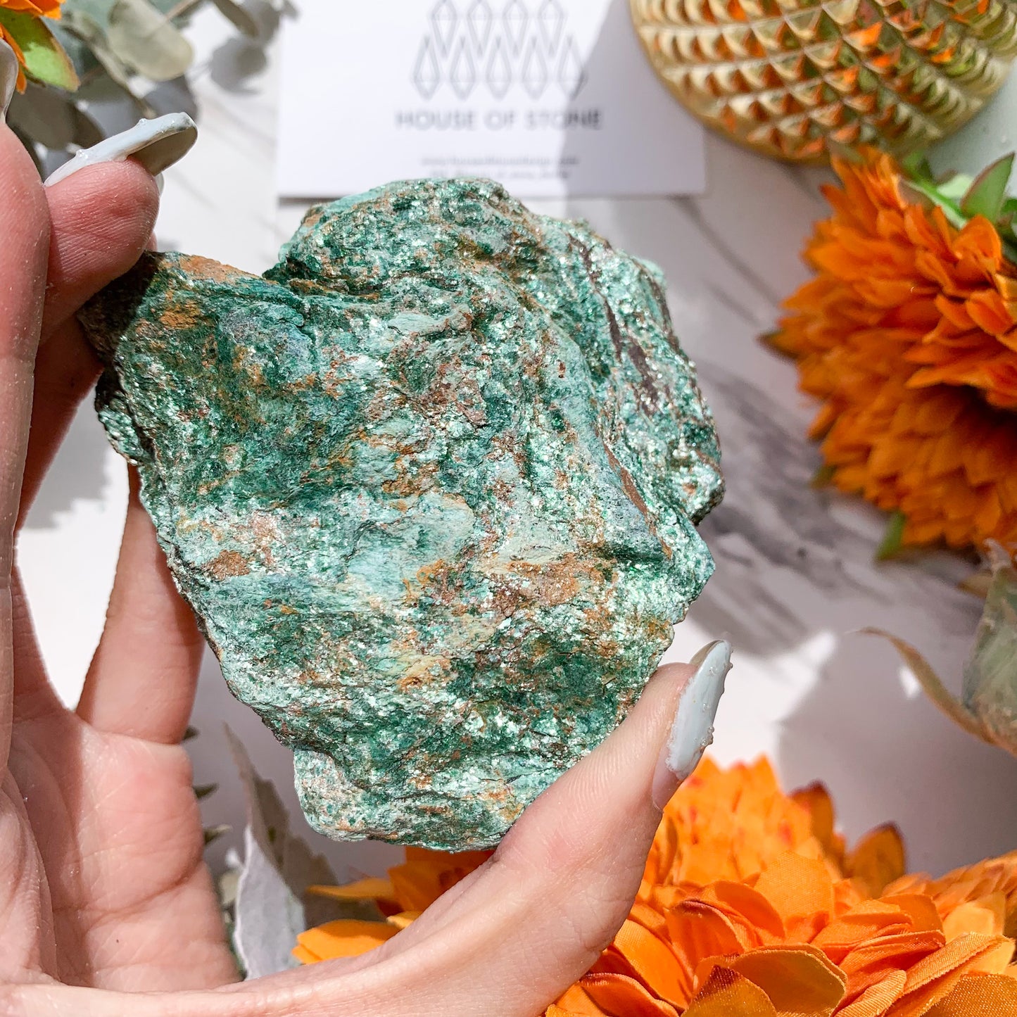 Velvety Green Fuchsite Specimen/Raw Green Fuchsite Mineral Specimen/Sparkling Green Fuchsite