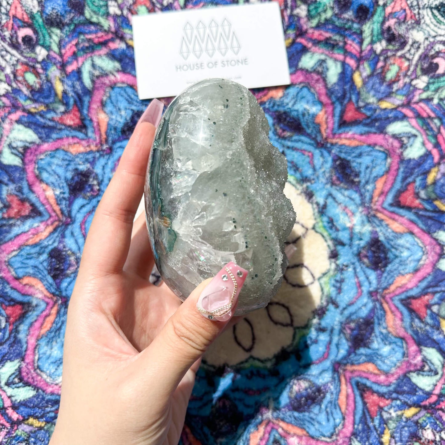 Natural Sugar Amethyst Geode/Grey Amethyst Geode Egg/Rainbow Amethyst Geode/AAA/Crown Chakra