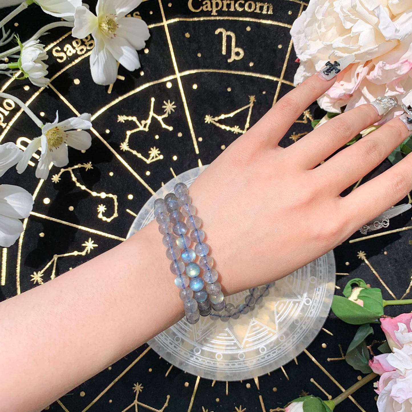 Natural Labradorite Bracelet/High Quality Labradorite Bracelet/Labradorite Bracelet