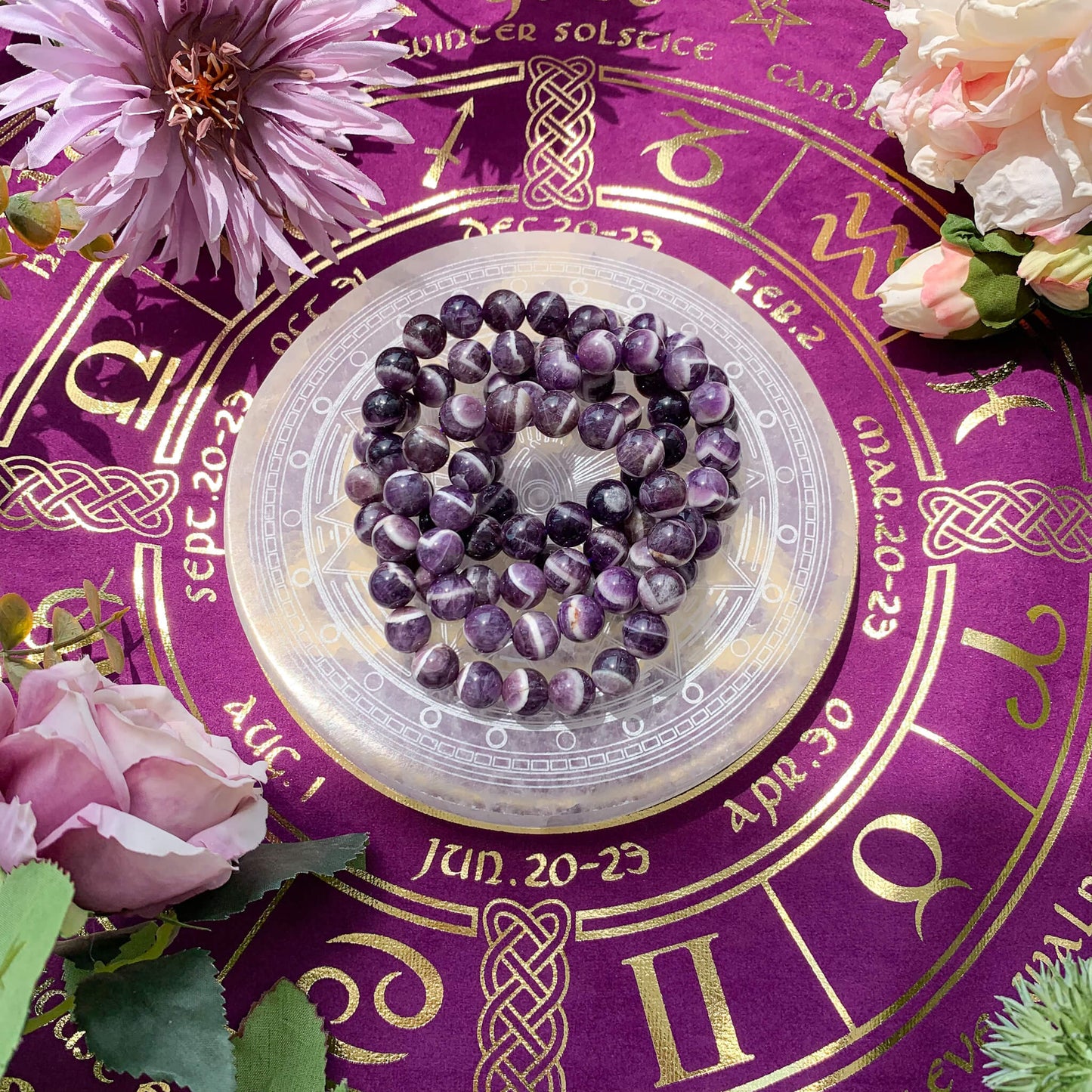 Chevron Amethyst Bracelet/Natural Chevron Amethyst Bracelet