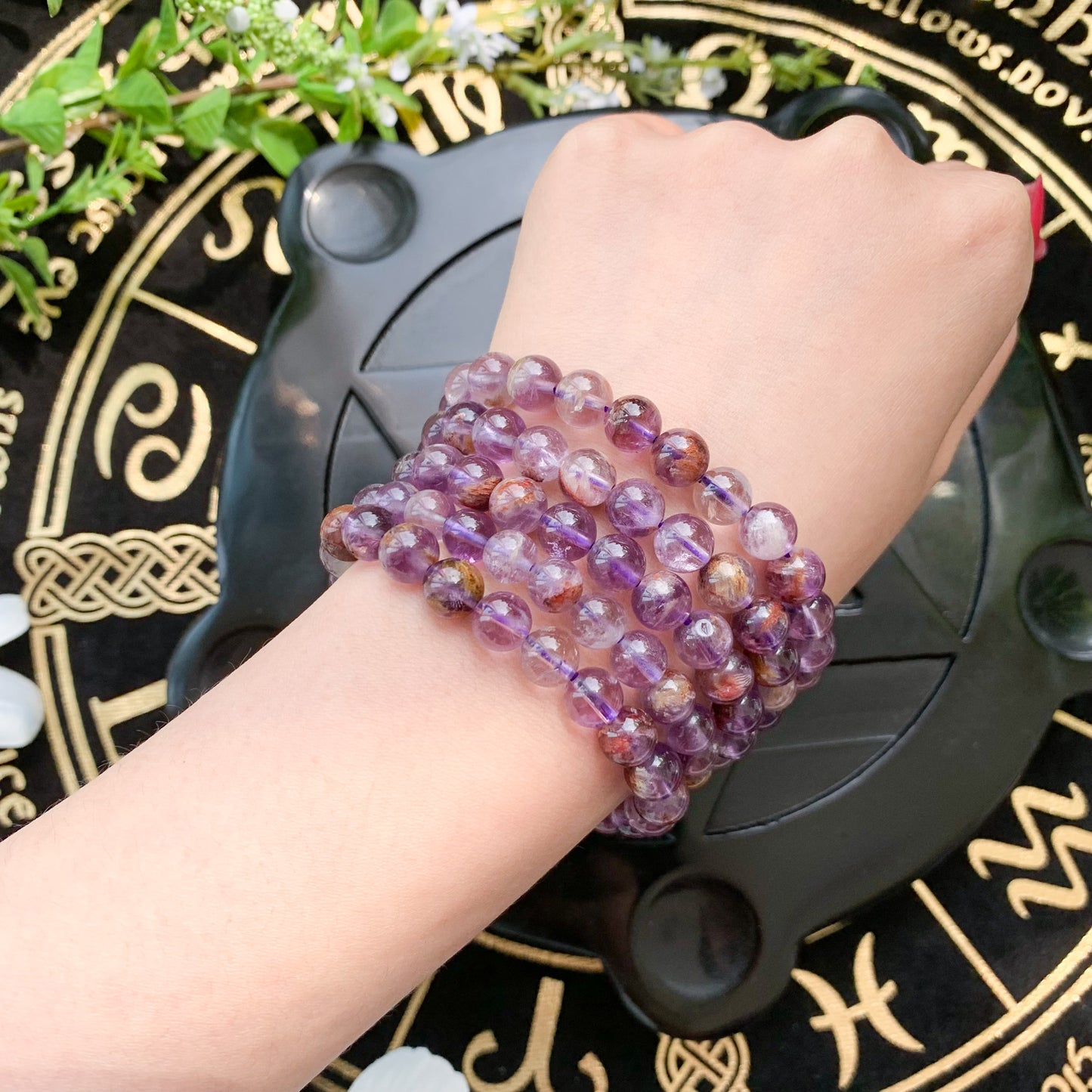 Natural Ametrine Beads Bracelet/Gemstone Beads Bracelet/Ametrine Jewelry