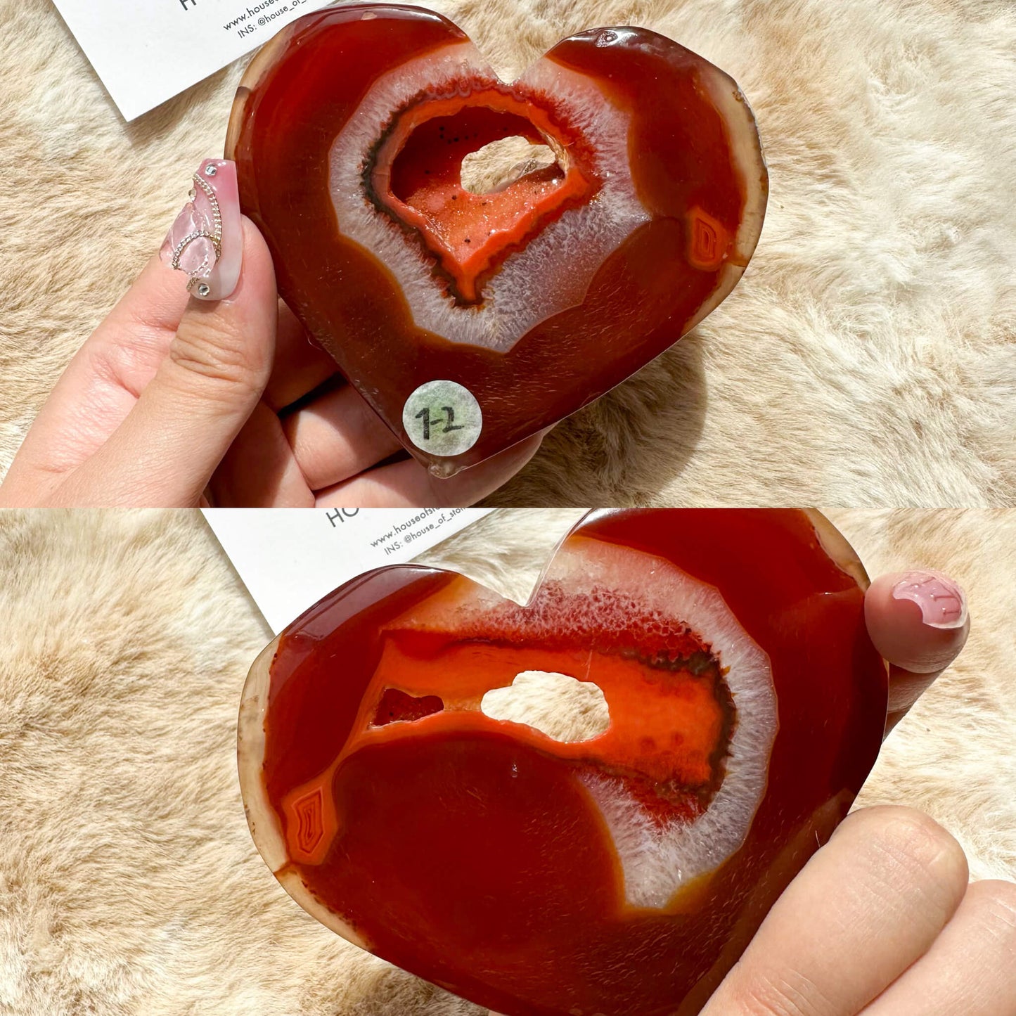 Natural Carnelian with Quartz Geode Slab/Heart Shape Carnelian Geode Slice/Druzy Carnelian Agate Heart/Crystal Carvings