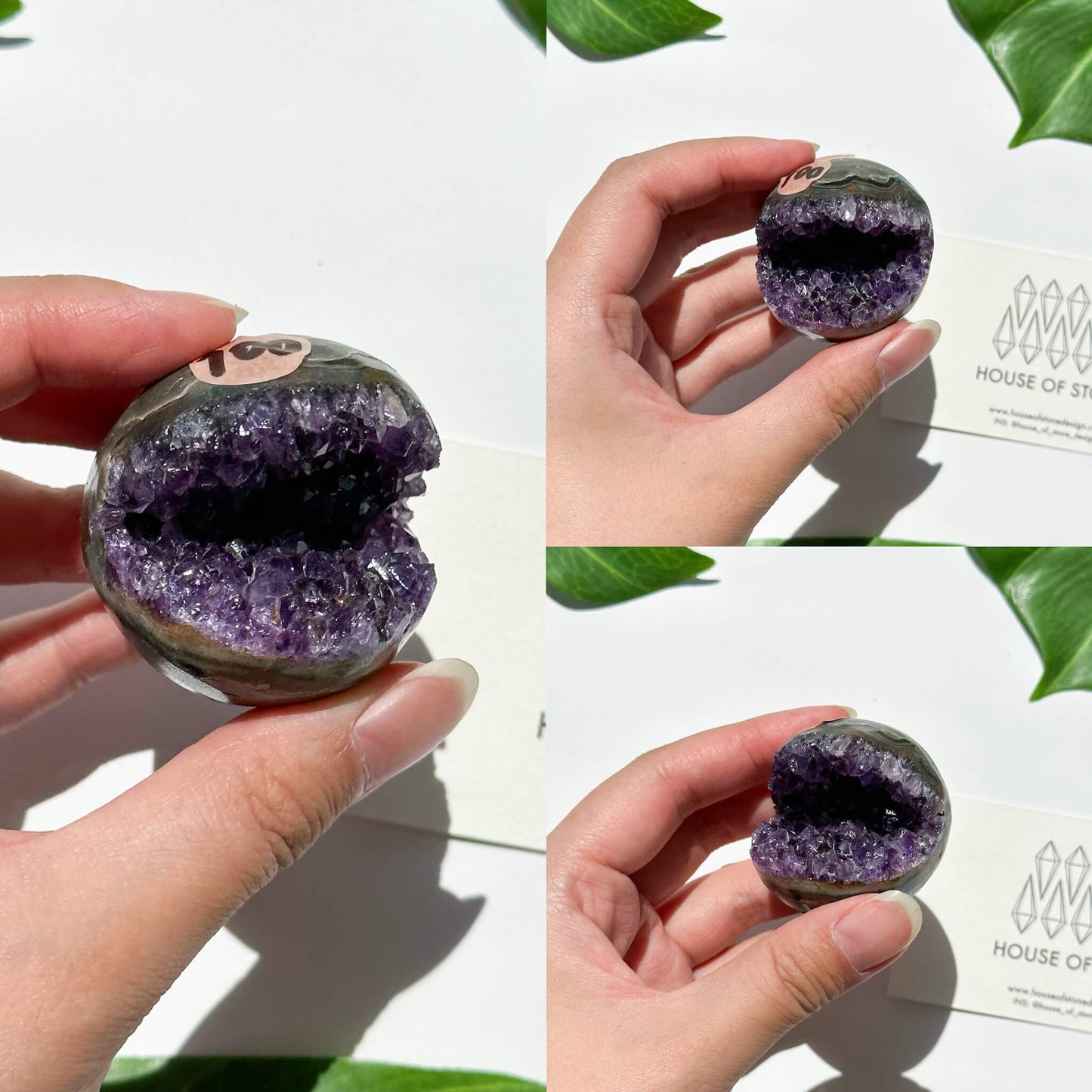 Natural Amethyst Geode Sphere/Druzy Amethyst Crystal Sphere/Amethyst Crystal Cluster Sphere/ChakraHealing/Meditation Tools/AAA