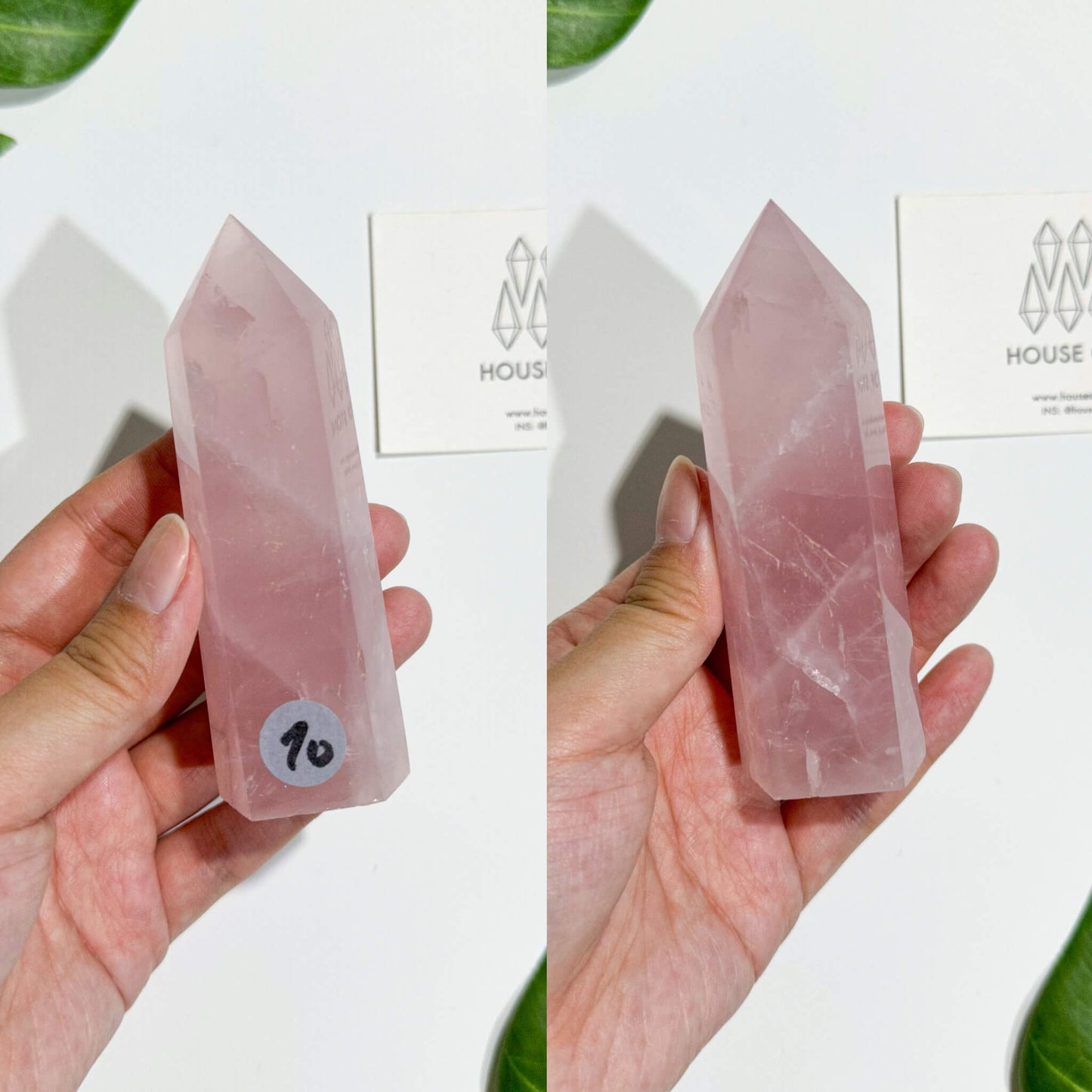 Natural Small Rose Quartz Tower/Rose Quartz Crystal Point Tower Wand/Juicy Rose Quartz Obelisk/Heart Chakra Healing/AAA