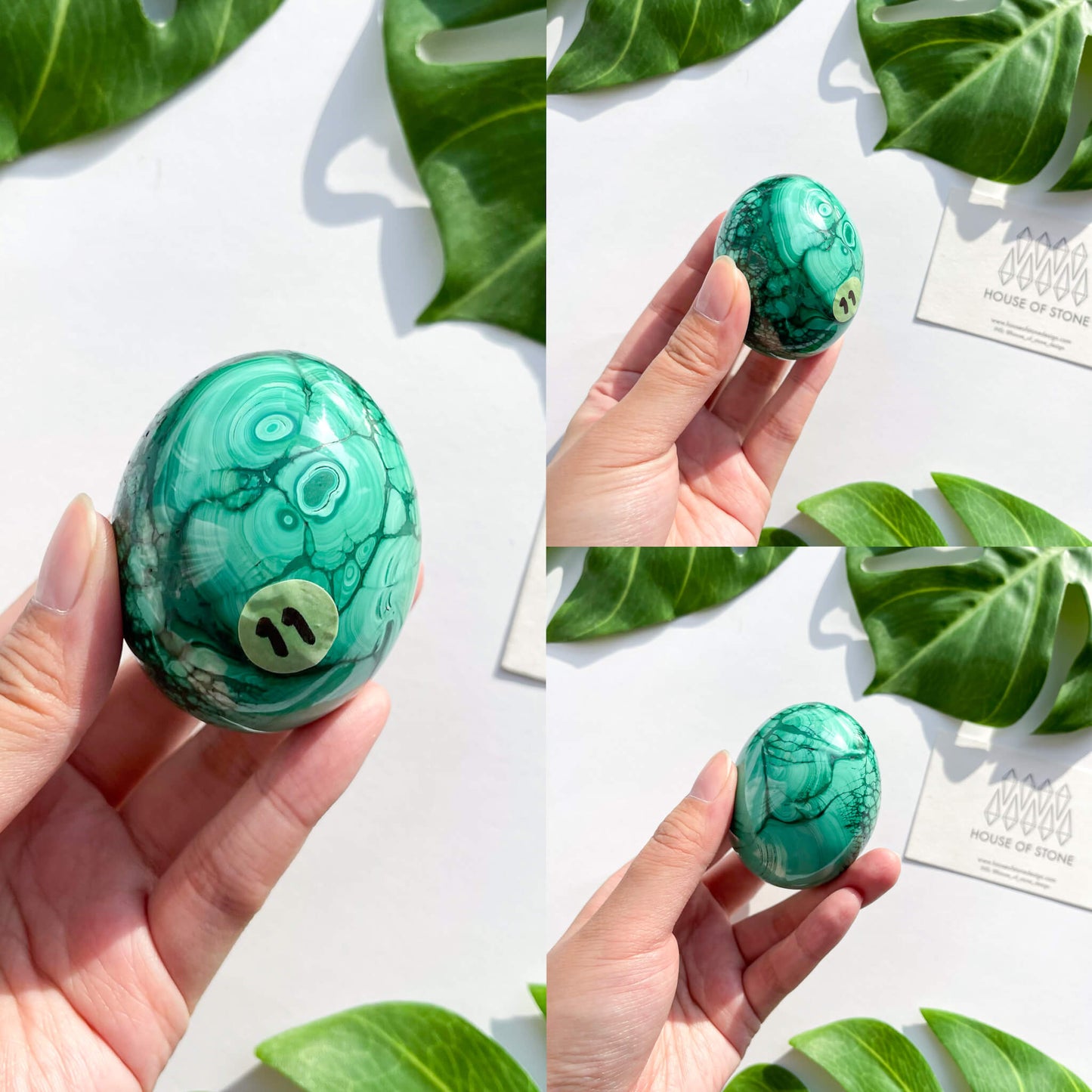 Genuine Malachite Eggs/Natural Malachite Eggs/High Quality Malachite Sphere/Gemstone Egg/Christmas decor