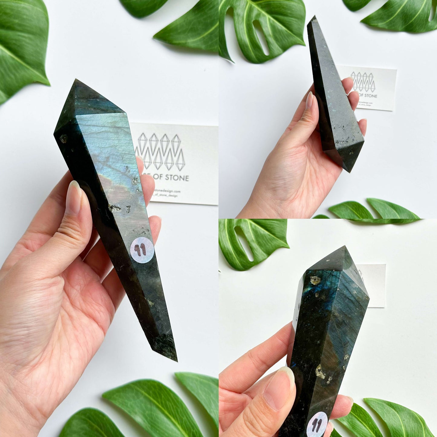 Natural Labradorite Wand/Rainbow Labradorite Crystal Point Wand/Labradorite Crystal Handle/Labradorite Stem/Wedding Bouquet Handle/Chakra Healing/AAA