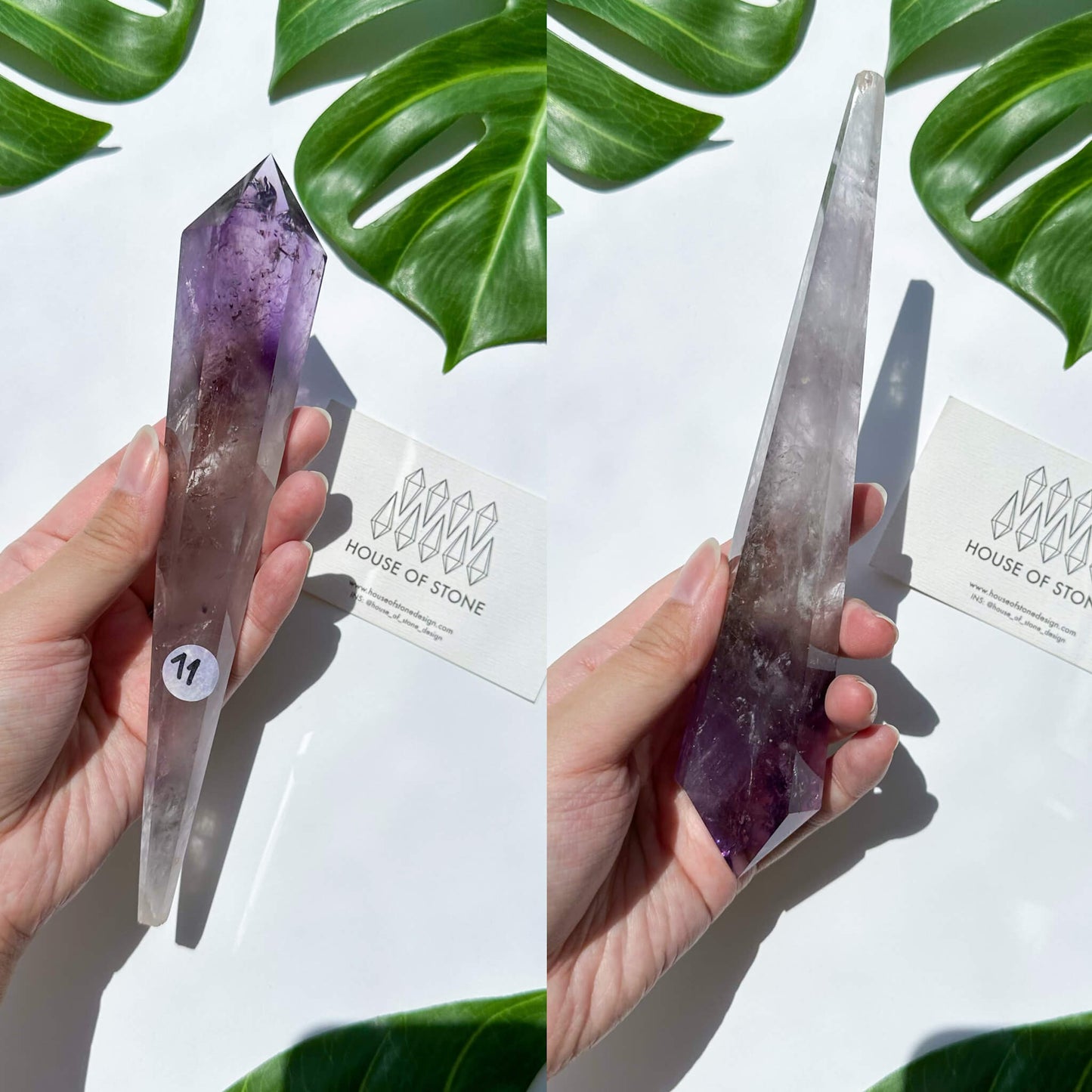 Small Amethyst Wand/Amethyst Point Wand/Amethyst Crystal Wand Point/Amethyst Stem