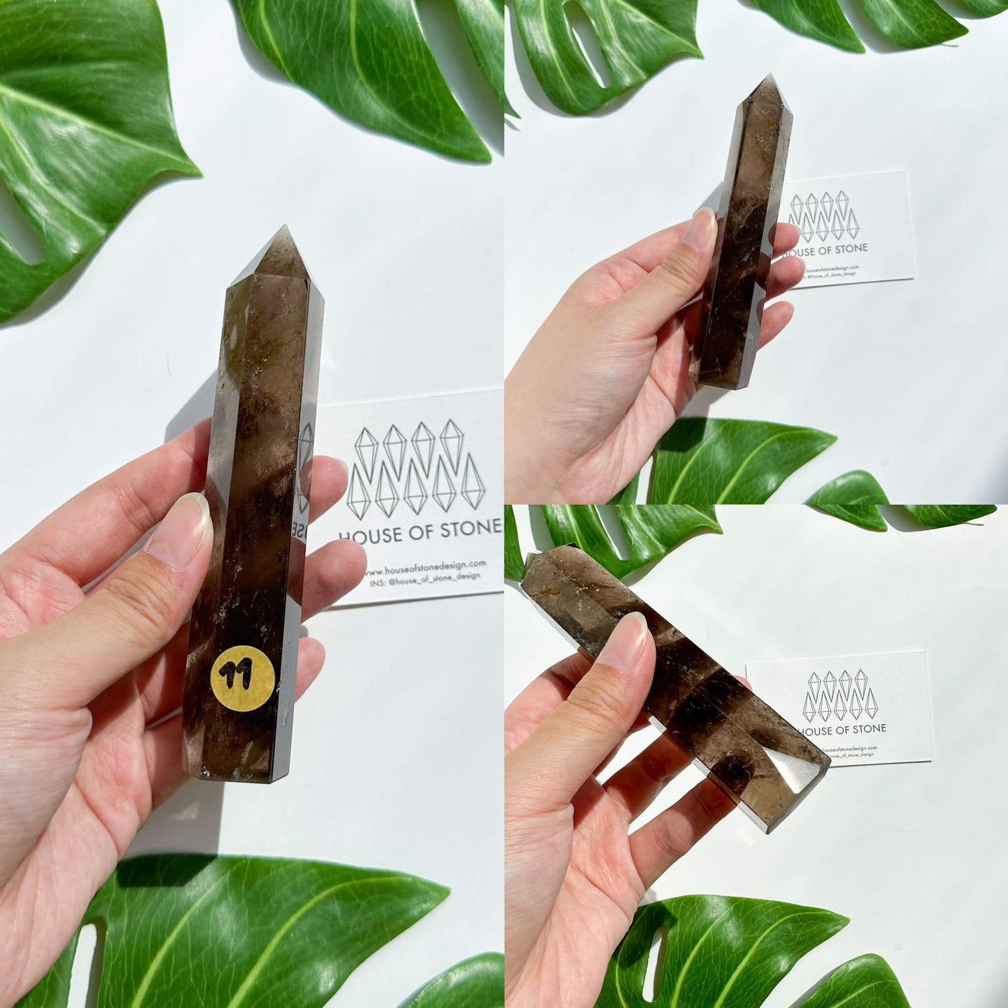 Natural Large Smoky Quartz Tower/High Quality Smoky Quartz Point Tower/Smoky Quartz Obelisk