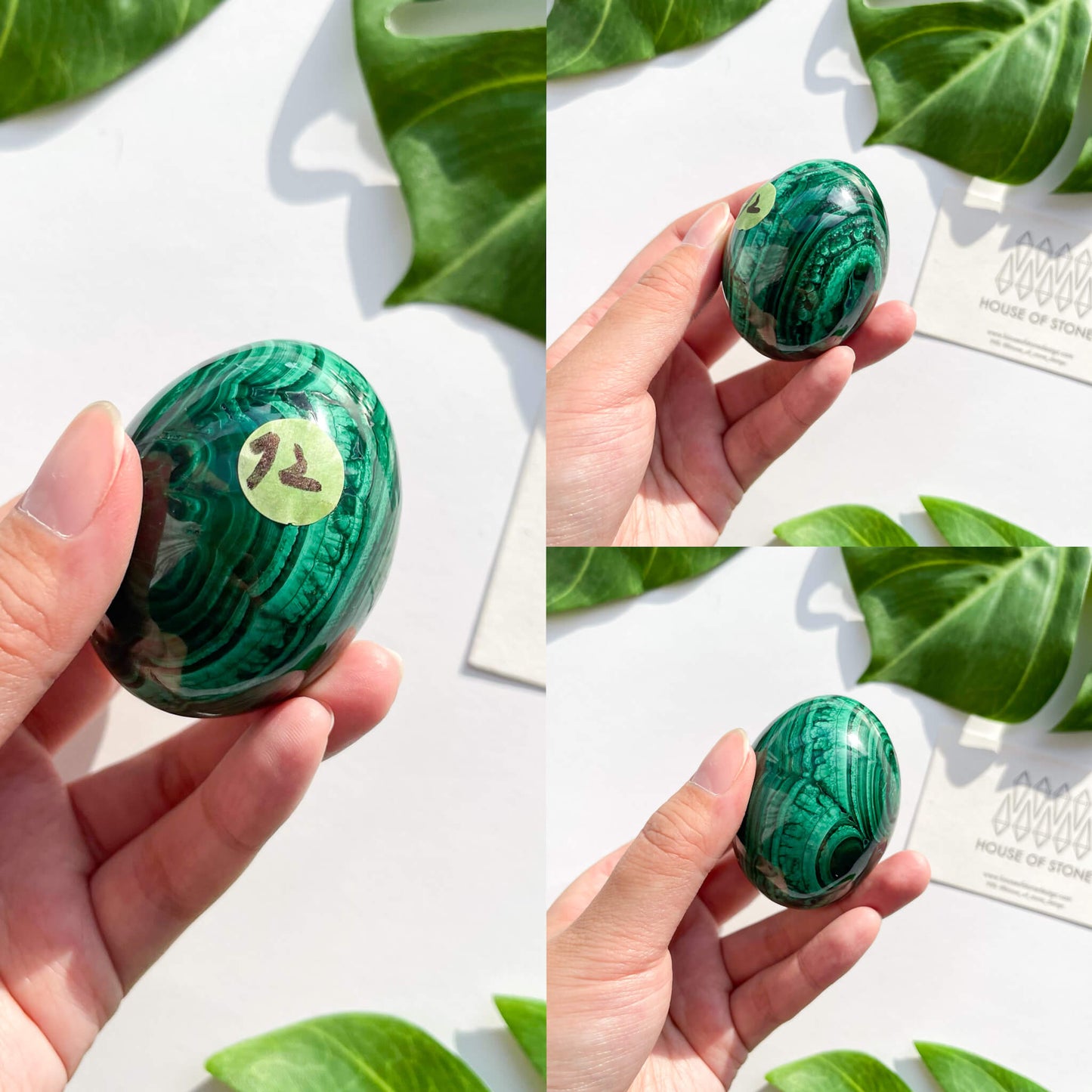 Genuine Malachite Eggs/Natural Malachite Eggs/High Quality Malachite Sphere/Gemstone Egg/Christmas decor