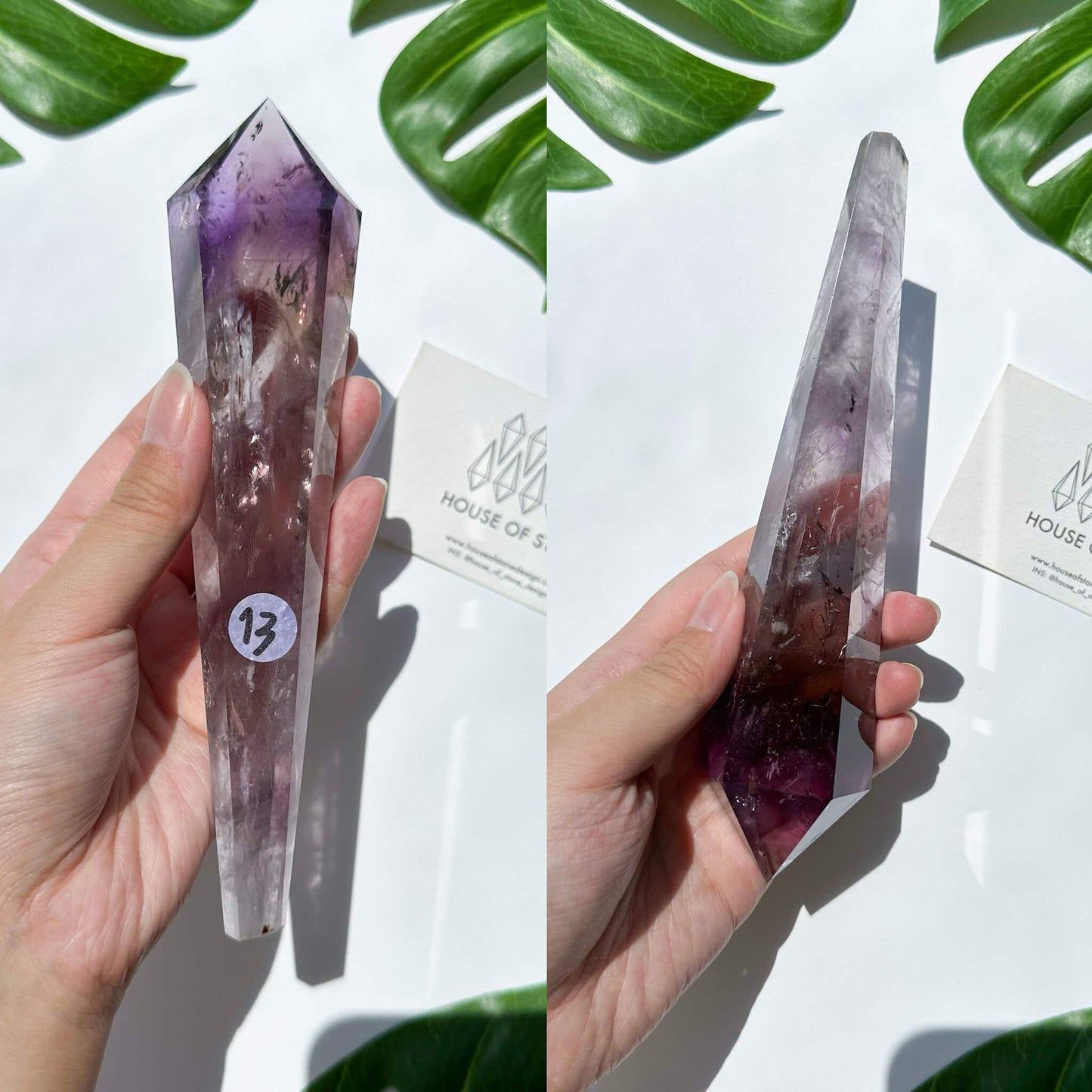 Small Amethyst Wand/Amethyst Point Wand/Amethyst Crystal Wand Point/Amethyst Stem