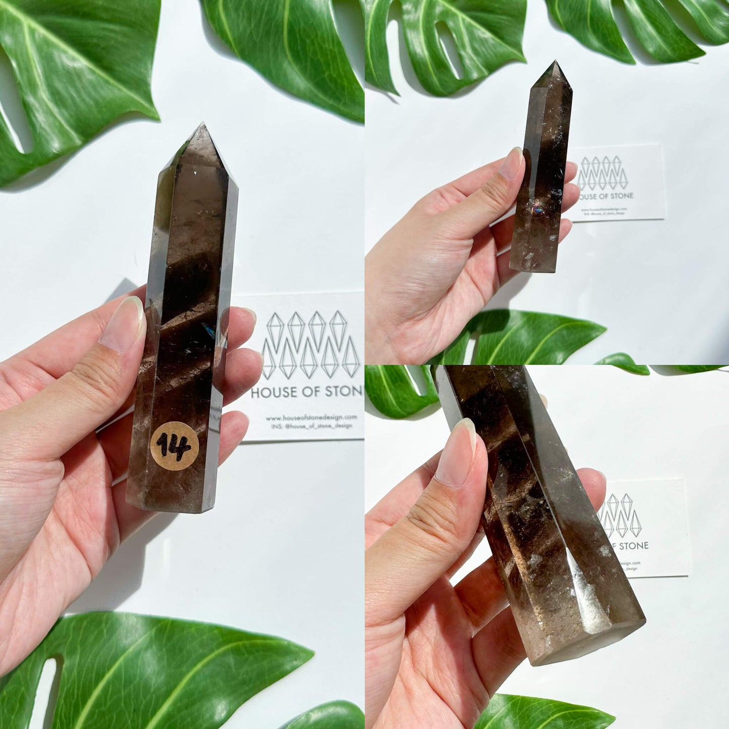 Natural Large Smoky Quartz Tower/High Quality Smoky Quartz Point Tower/Smoky Quartz Obelisk