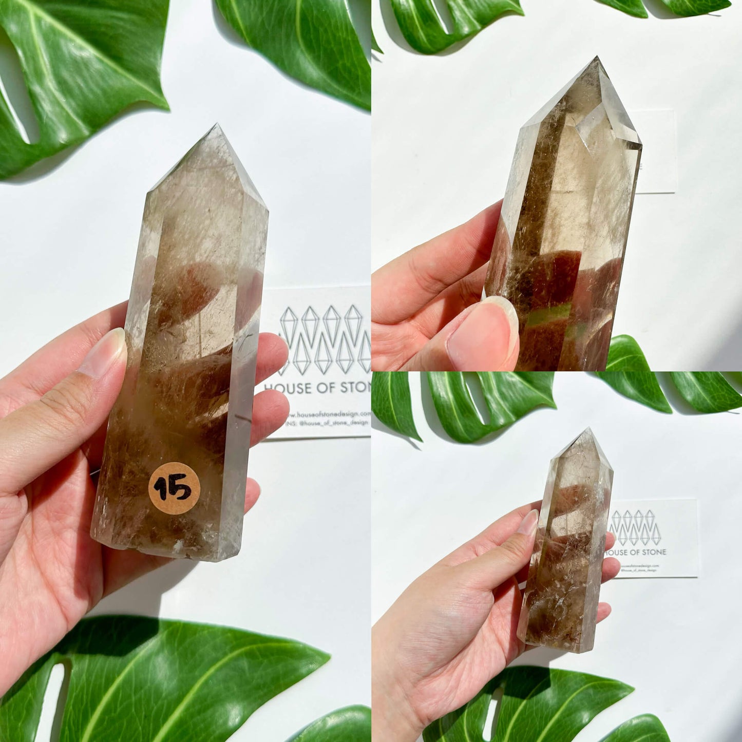 Natural Large Smoky Quartz Tower/High Quality Smoky Quartz Point Tower/Smoky Quartz Obelisk