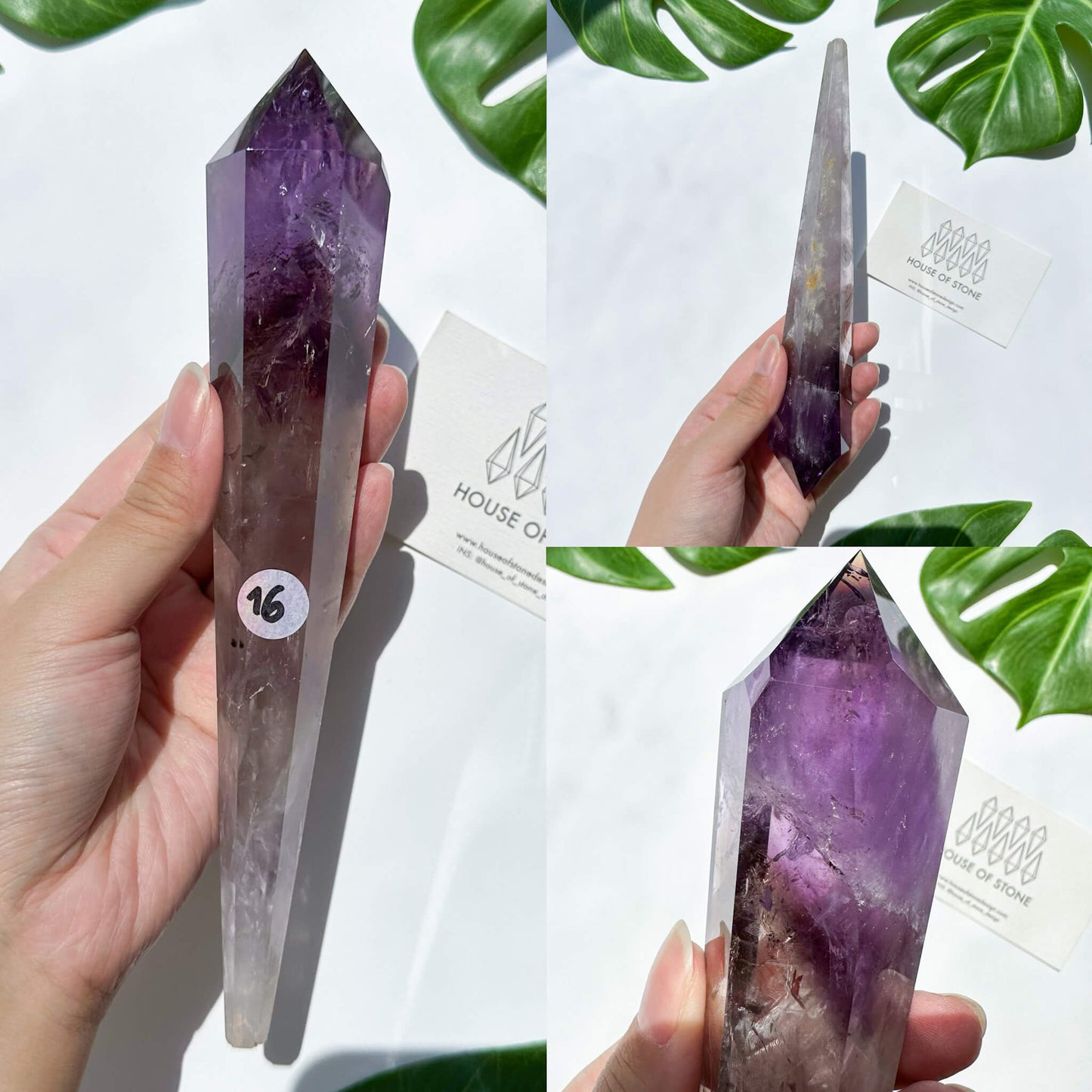 Small Amethyst Wand/Amethyst Point Wand/Amethyst Crystal Wand Point/Amethyst Stem