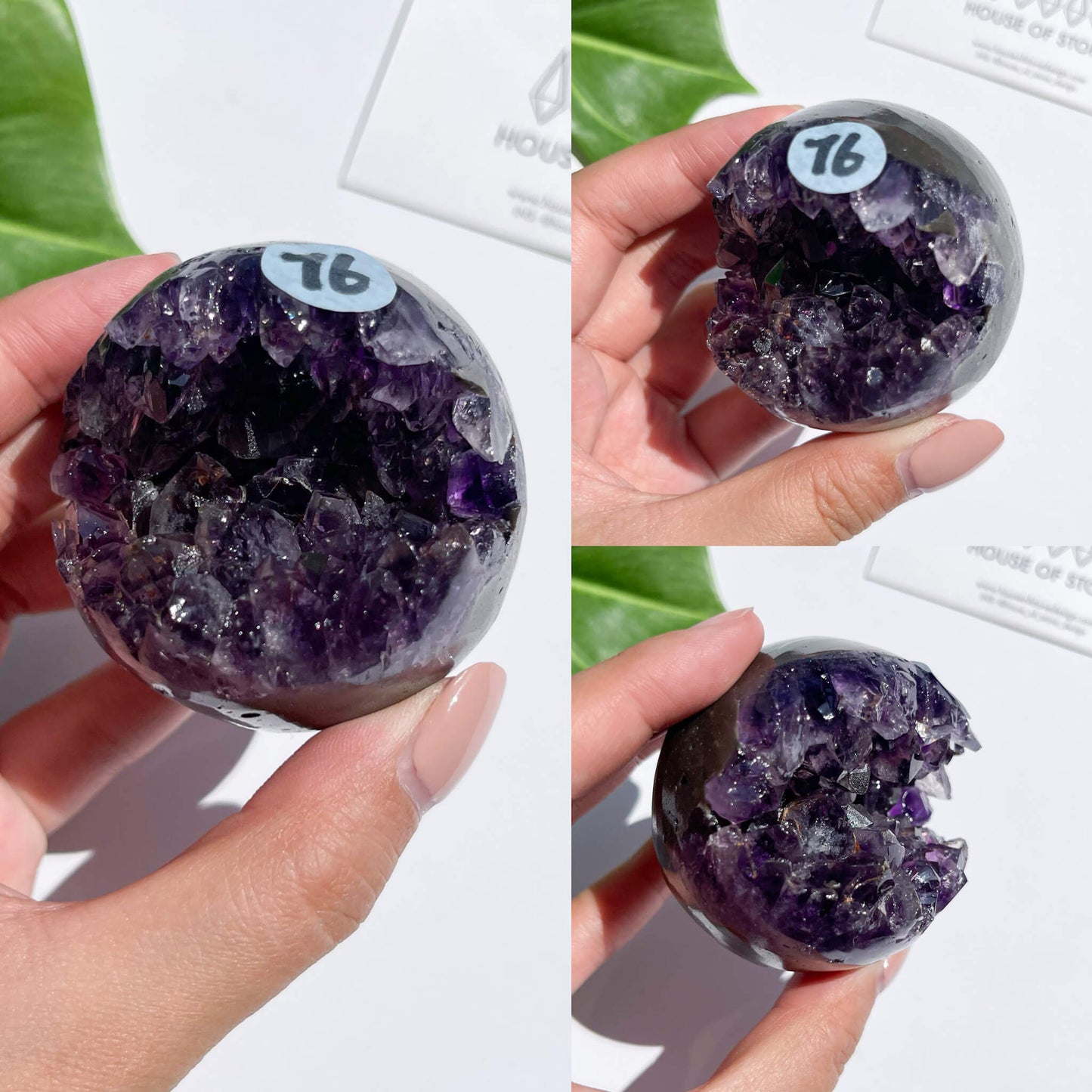 Natural Amethyst Geode Sphere/Druzy Amethyst Crystal Sphere/Amethyst Crystal Cluster Sphere/ChakraHealing/Meditation Tools/AAA