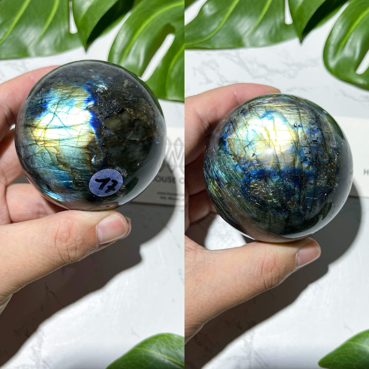 Natural Labradorite Sphere/Rare Rainbow Labradorite Sphere/Blue Flash Labradorite Sphere/Chakra Healing/Meditation Tools/AAA