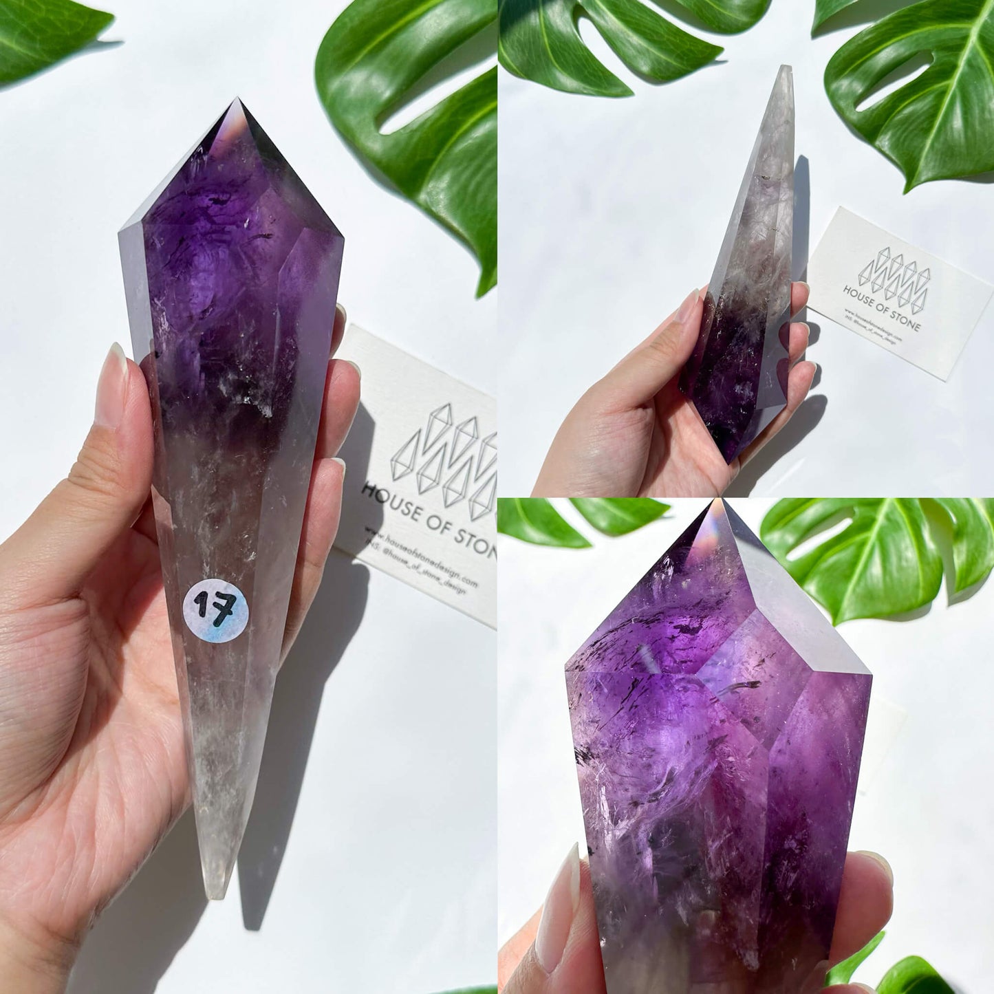 Small Amethyst Wand/Amethyst Point Wand/Amethyst Crystal Wand Point/Amethyst Stem