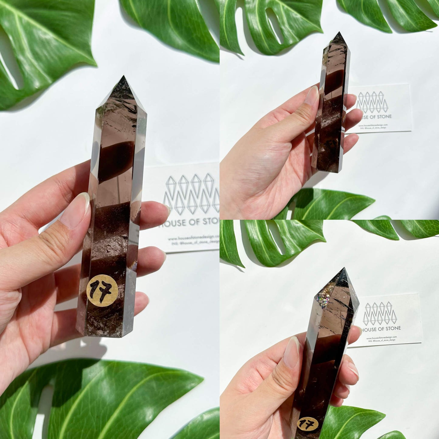 Natural Large Smoky Quartz Tower/High Quality Smoky Quartz Point Tower/Smoky Quartz Obelisk