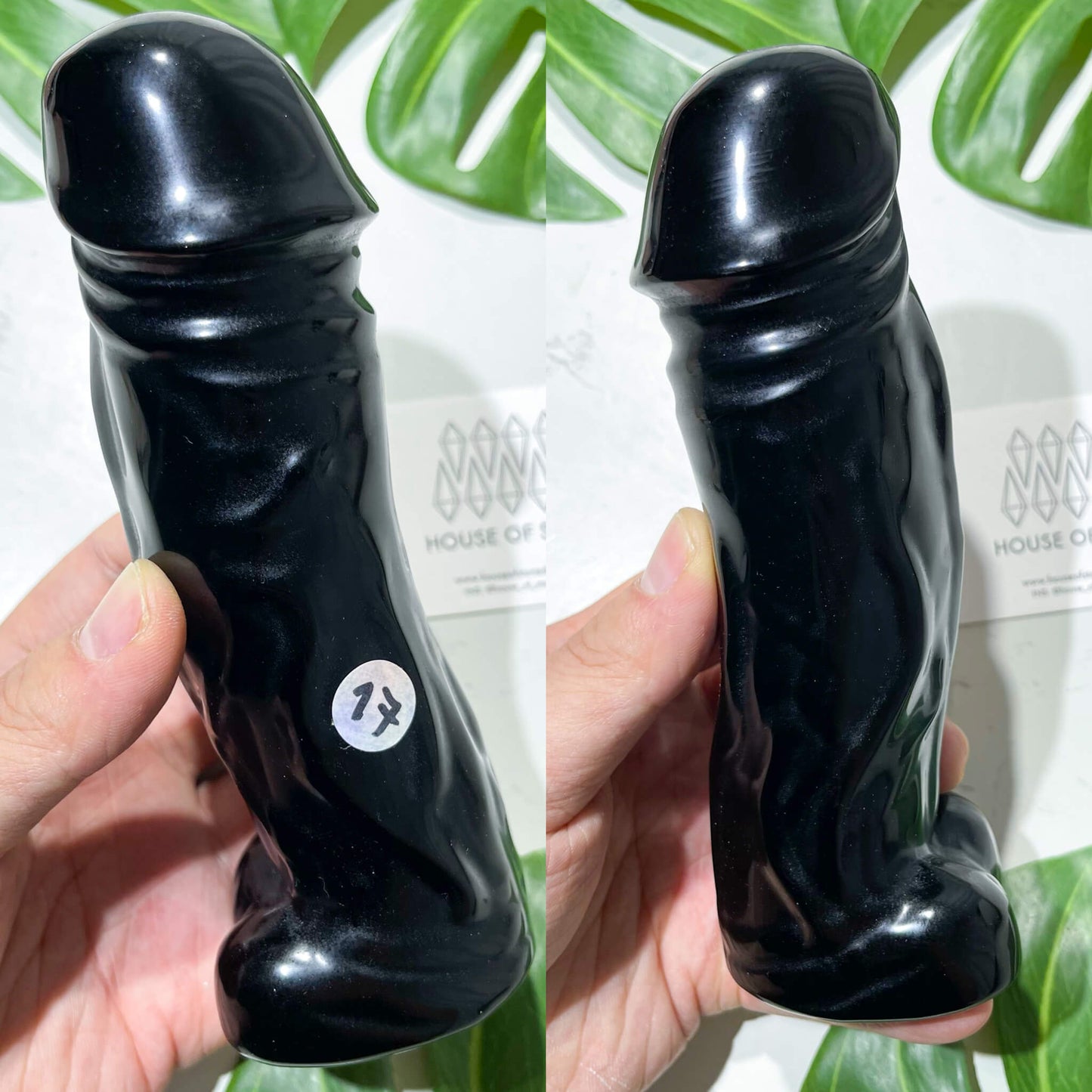 Natural Black Obsidian Penis/Gold Sheen Obsidian Penis/Clear Quartz Penis/Rose Quartz Penis/Large Obsidian Crystal Carvings
