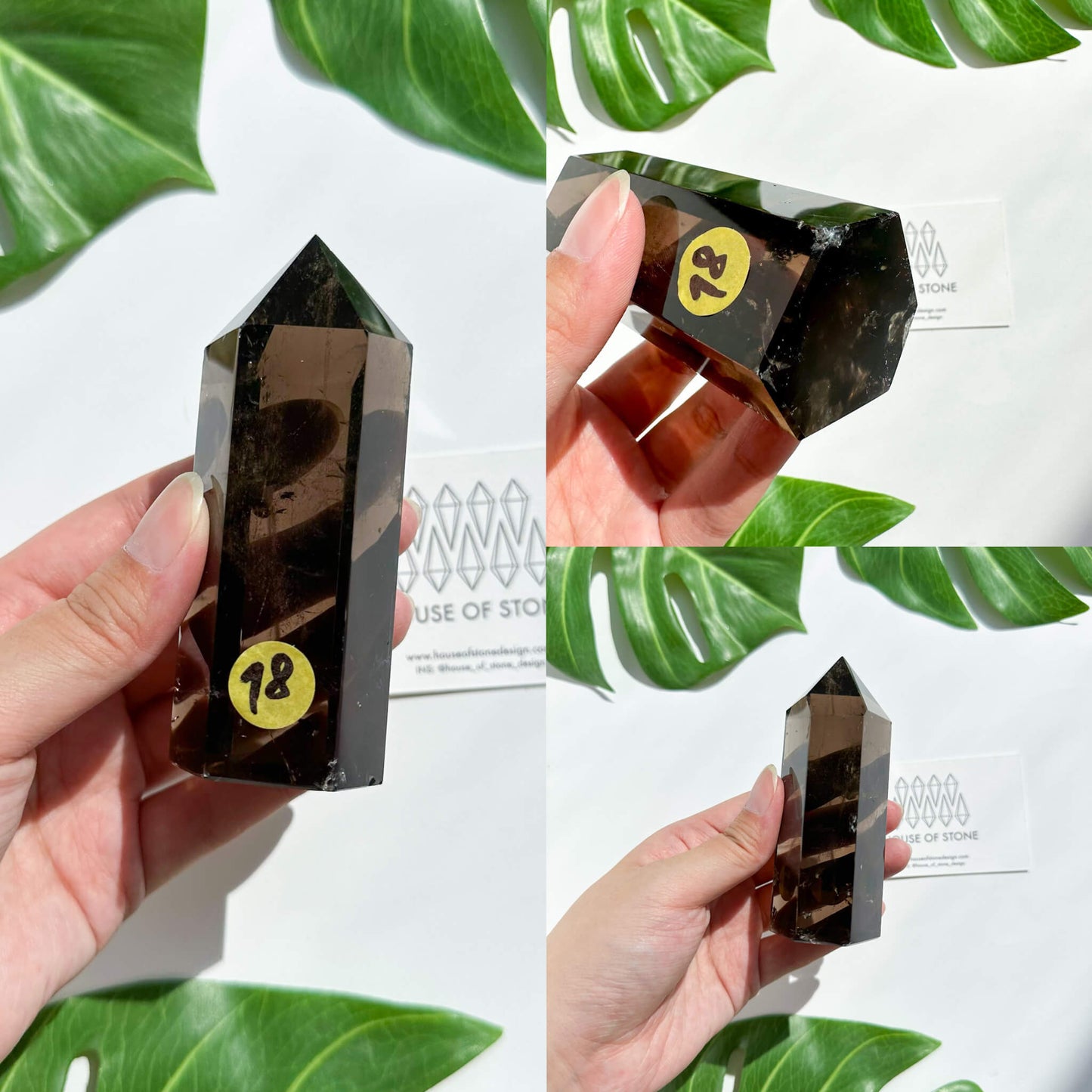 Natural Large Smoky Quartz Tower/High Quality Smoky Quartz Point Tower/Smoky Quartz Obelisk