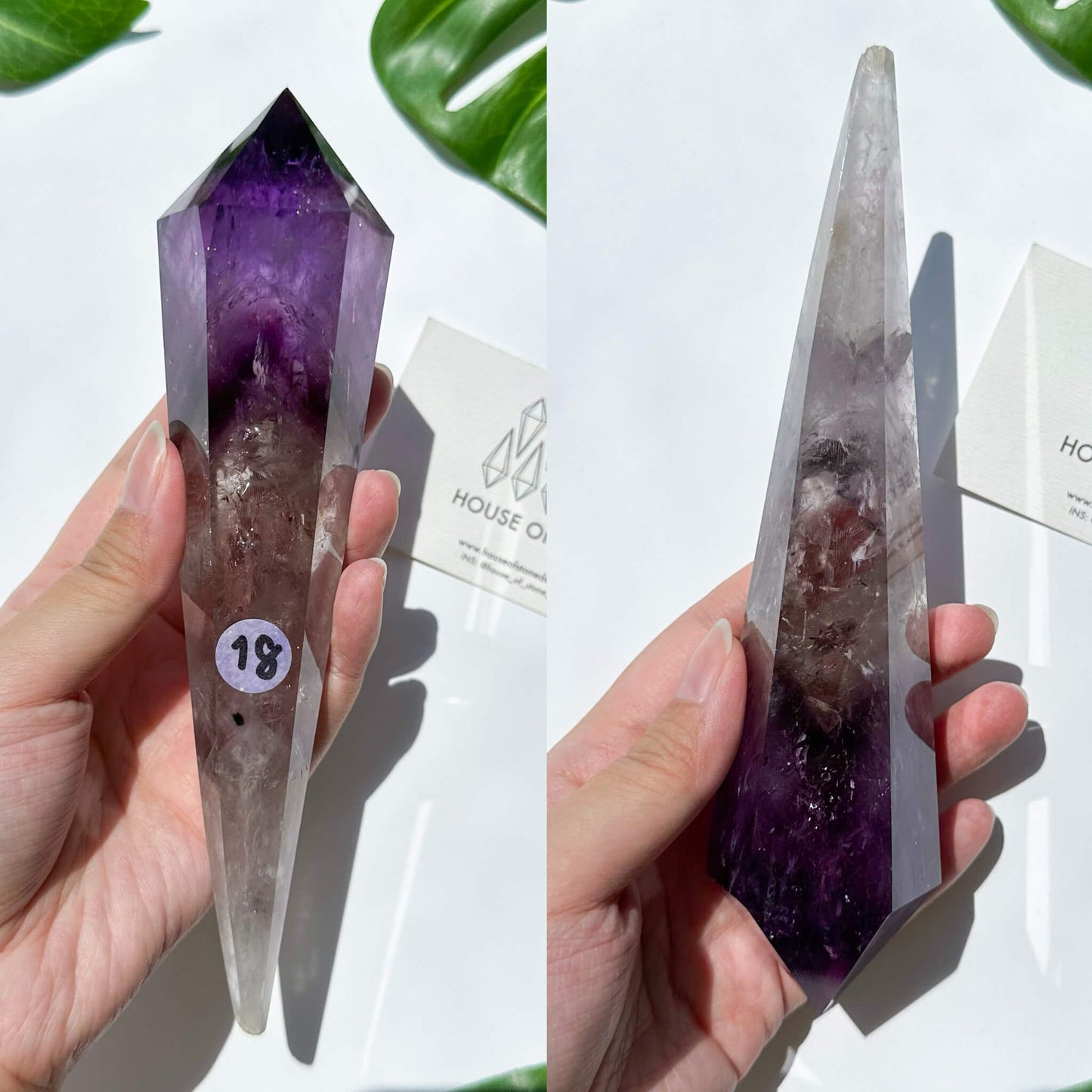 Small Amethyst Wand/Amethyst Point Wand/Amethyst Crystal Wand Point/Amethyst Stem