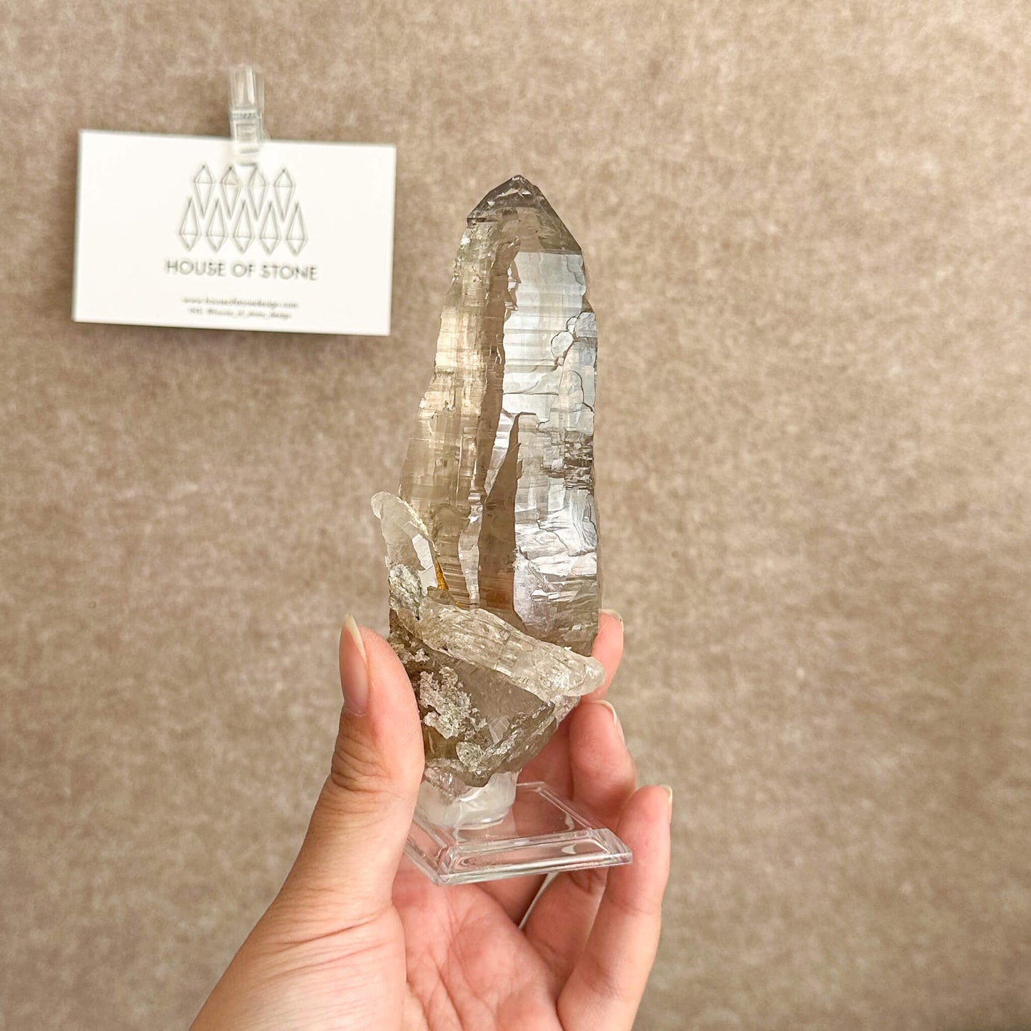 Swiss Tessin Smoky Quartz Point Specimen | Switzerland Ticino Tower, Alpine Mineral, Apls Double Terminated