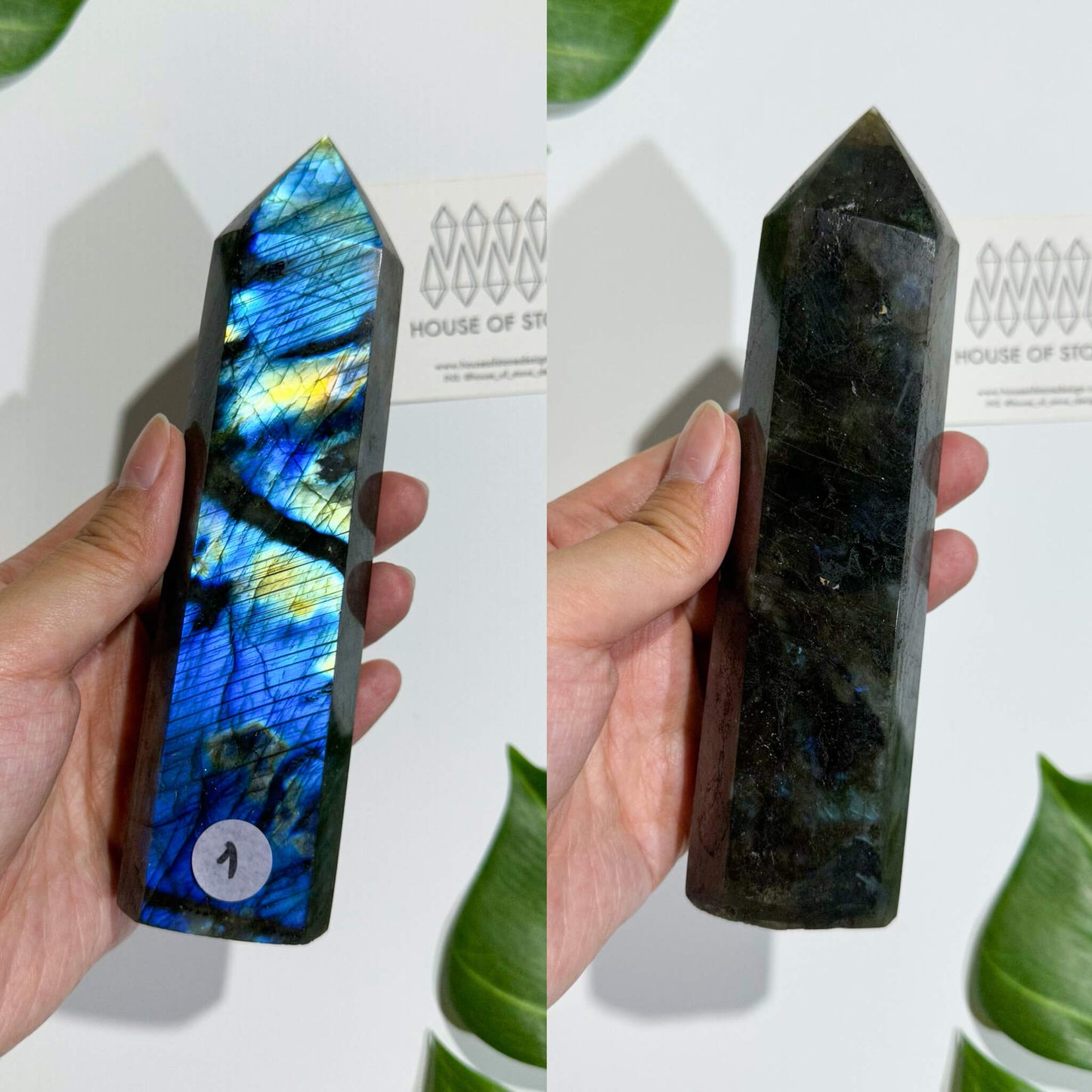 Natural Large Labradorite Point Tower/Rainbow Labradorite Crystal Point Wand/Labradorite Crystal Obelisk/Blue Flash Tower/Chakra Healing