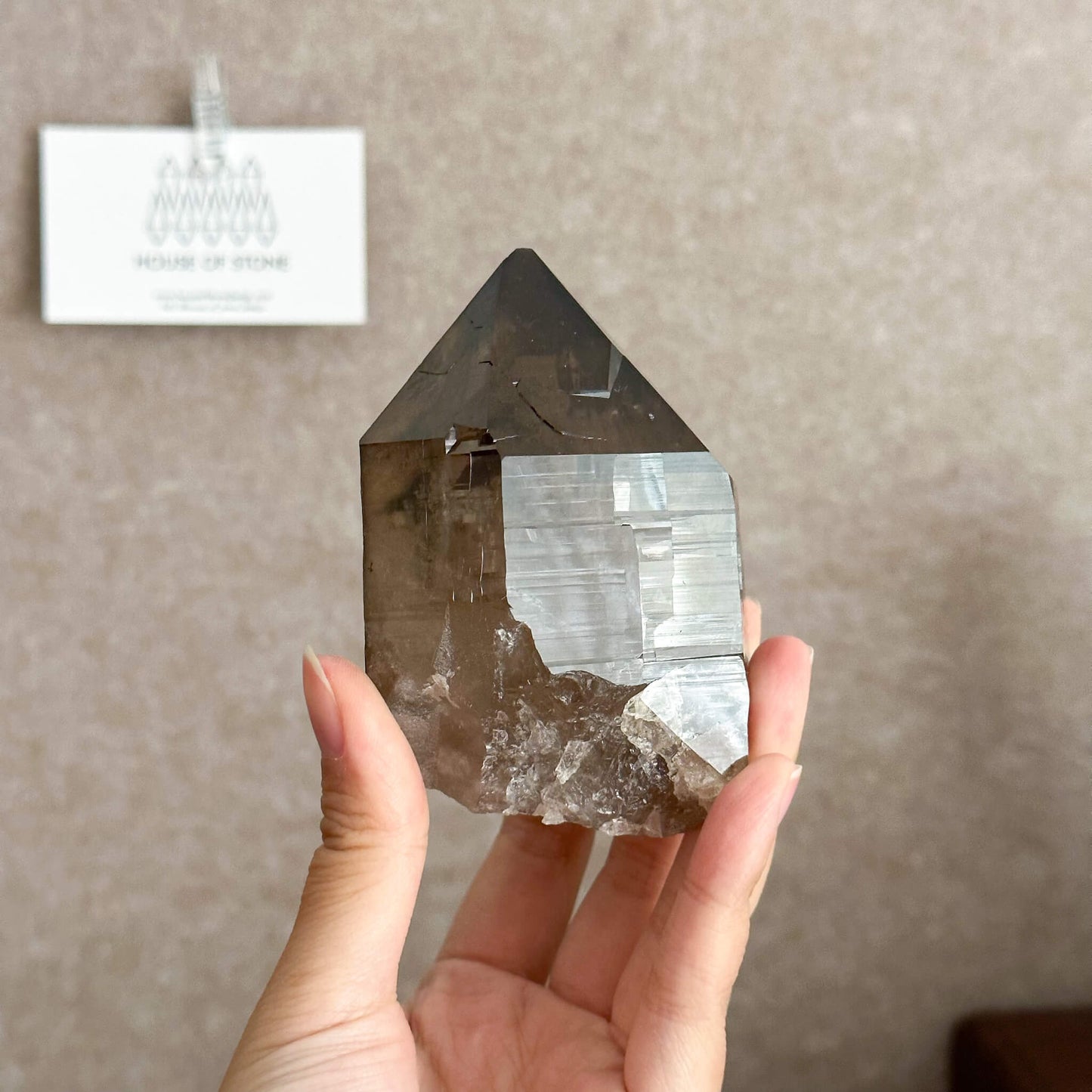Alpine Mineral Large Smoky Quartz Point Specimen/Mont Blanc France Tower Apls