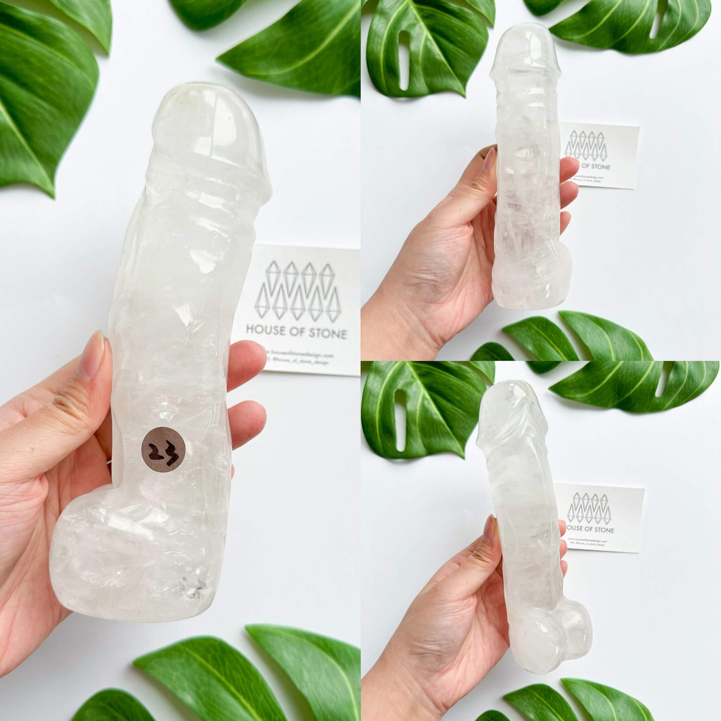 Natural Black Obsidian Penis/Gold Sheen Obsidian Penis/Clear Quartz Penis/Rose Quartz Penis/Large Obsidian Crystal Carvings