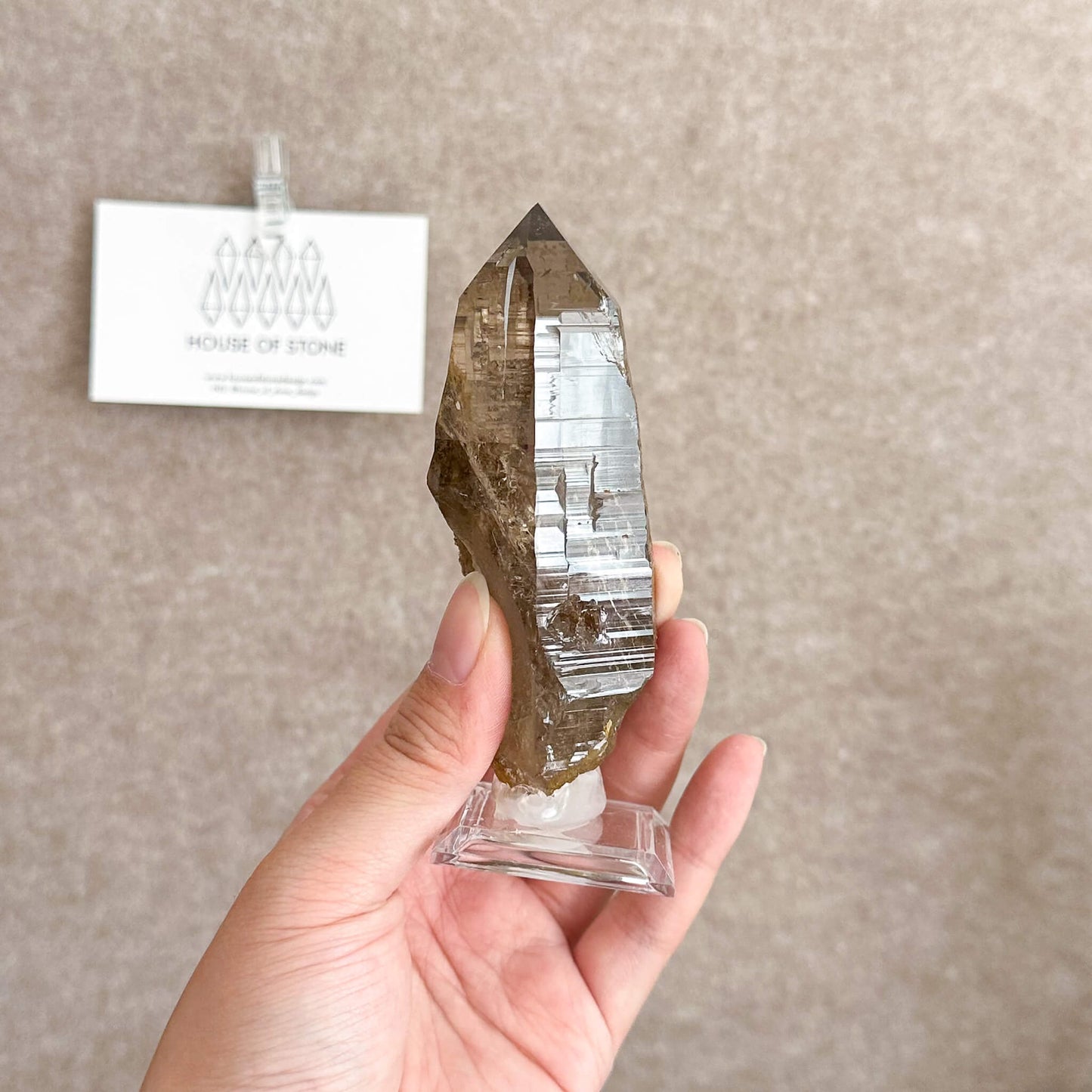 Swiss Tessin Smoky Quartz Point Specimen/Switzerland Ticino Tower/Alpine Mineral/Apls Double Terminated Quartz/Smoky Quartz Cluster2