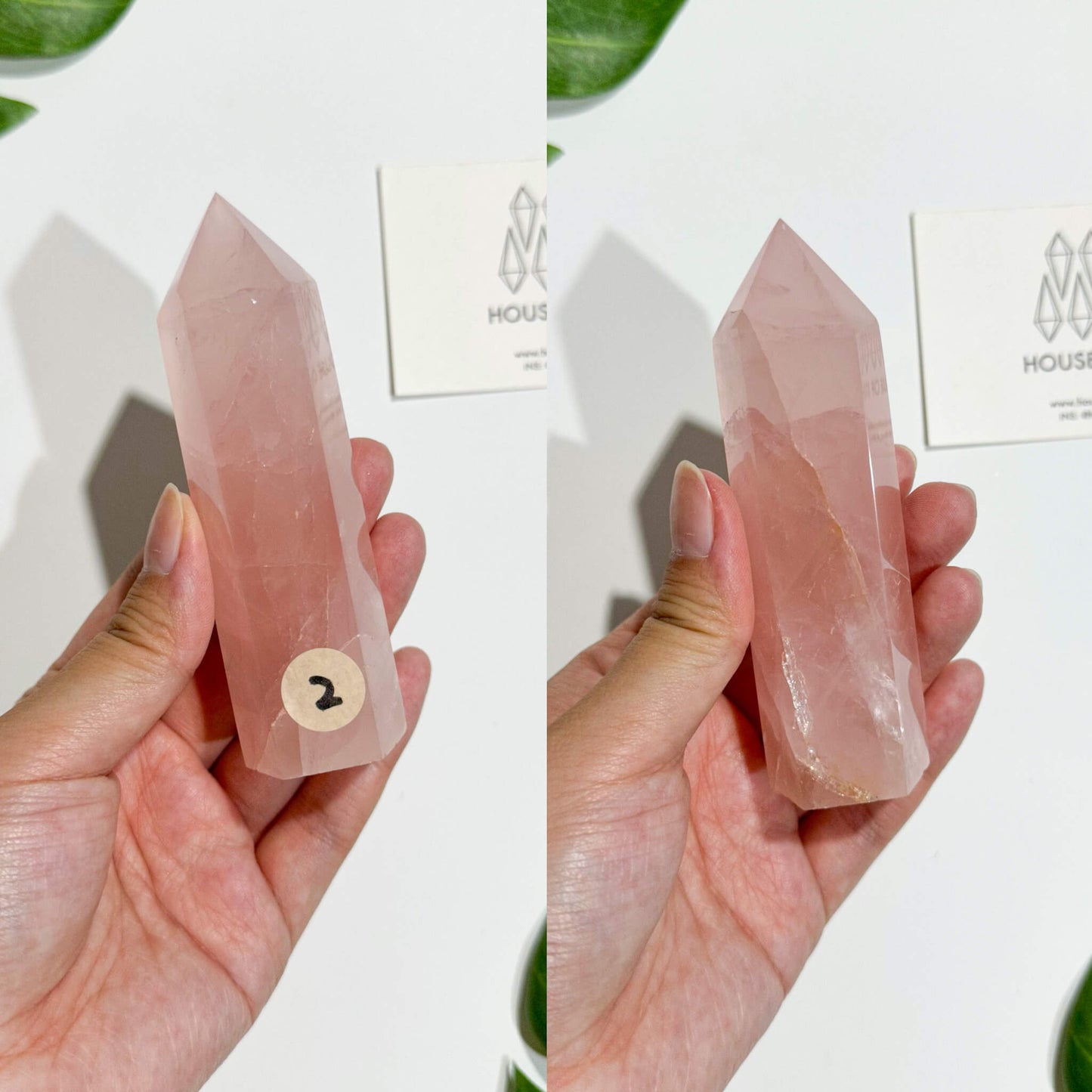 Natural Small Rose Quartz Tower/Rose Quartz Crystal Point Tower Wand/Juicy Rose Quartz Obelisk/Heart Chakra Healing/AAA