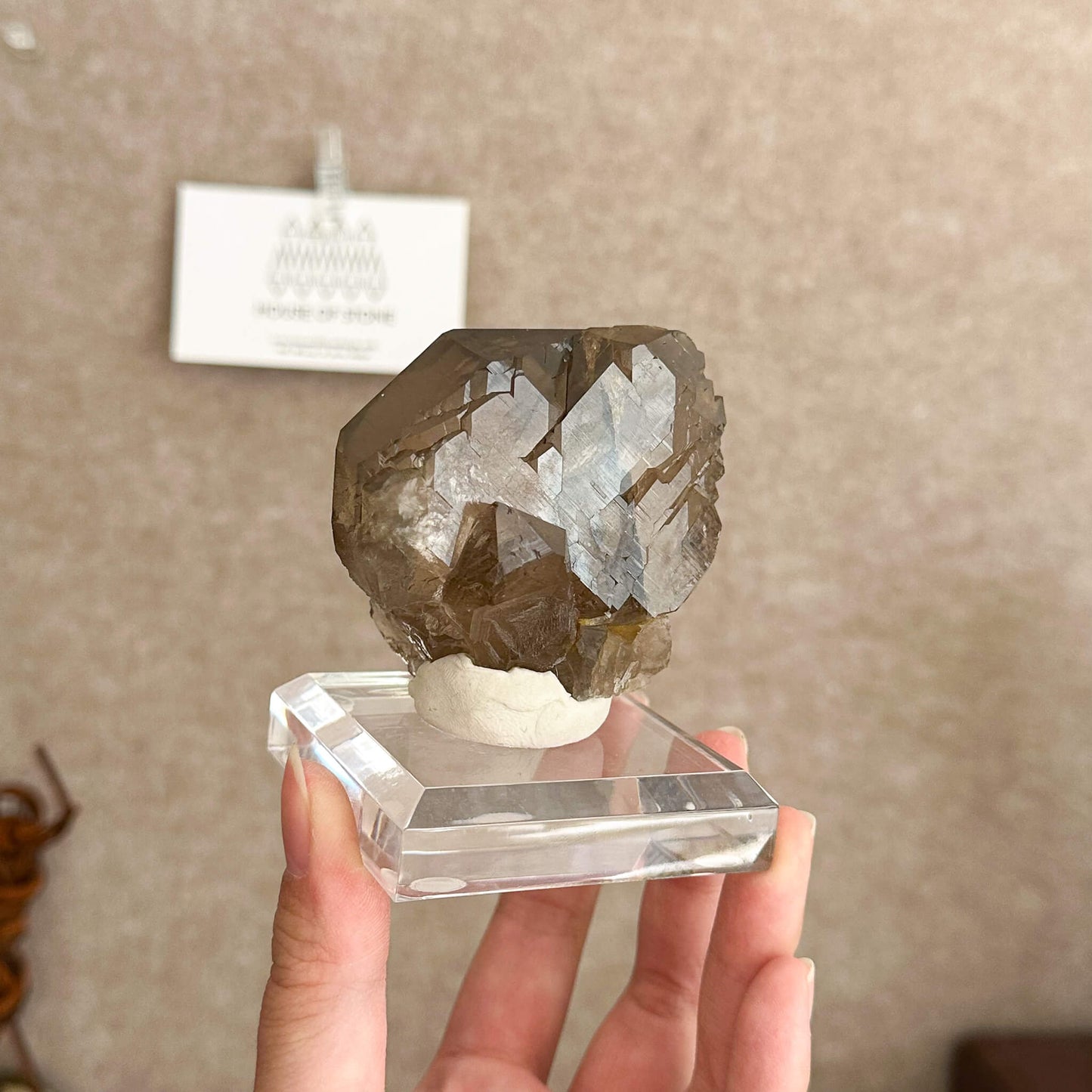 Alpine Mineral Swiss Gwindel Smoky Quartz Specimen/Switzerland Gwindel Apls2