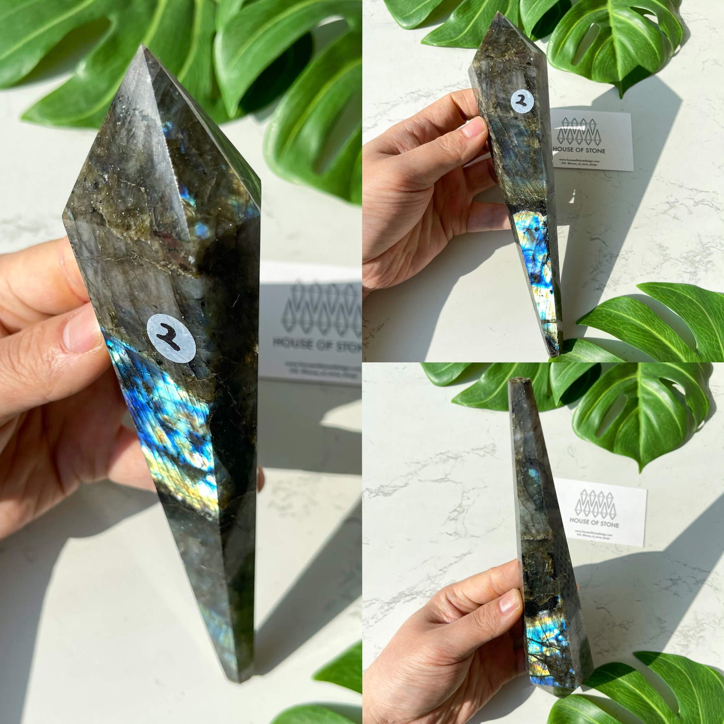 Natural Labradorite Wand/Rainbow Labradorite Crystal Point Wand/Labradorite Crystal Handle/Labradorite Stem/Wedding Bouquet Handle/Chakra Healing/AAA