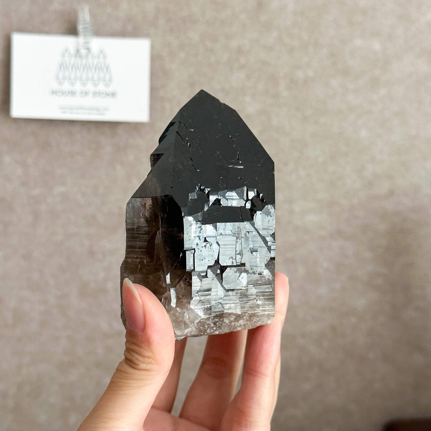 Alpine Mineral Large Smoky Quartz Point Specimen/Mont Blanc France Tower Apls2