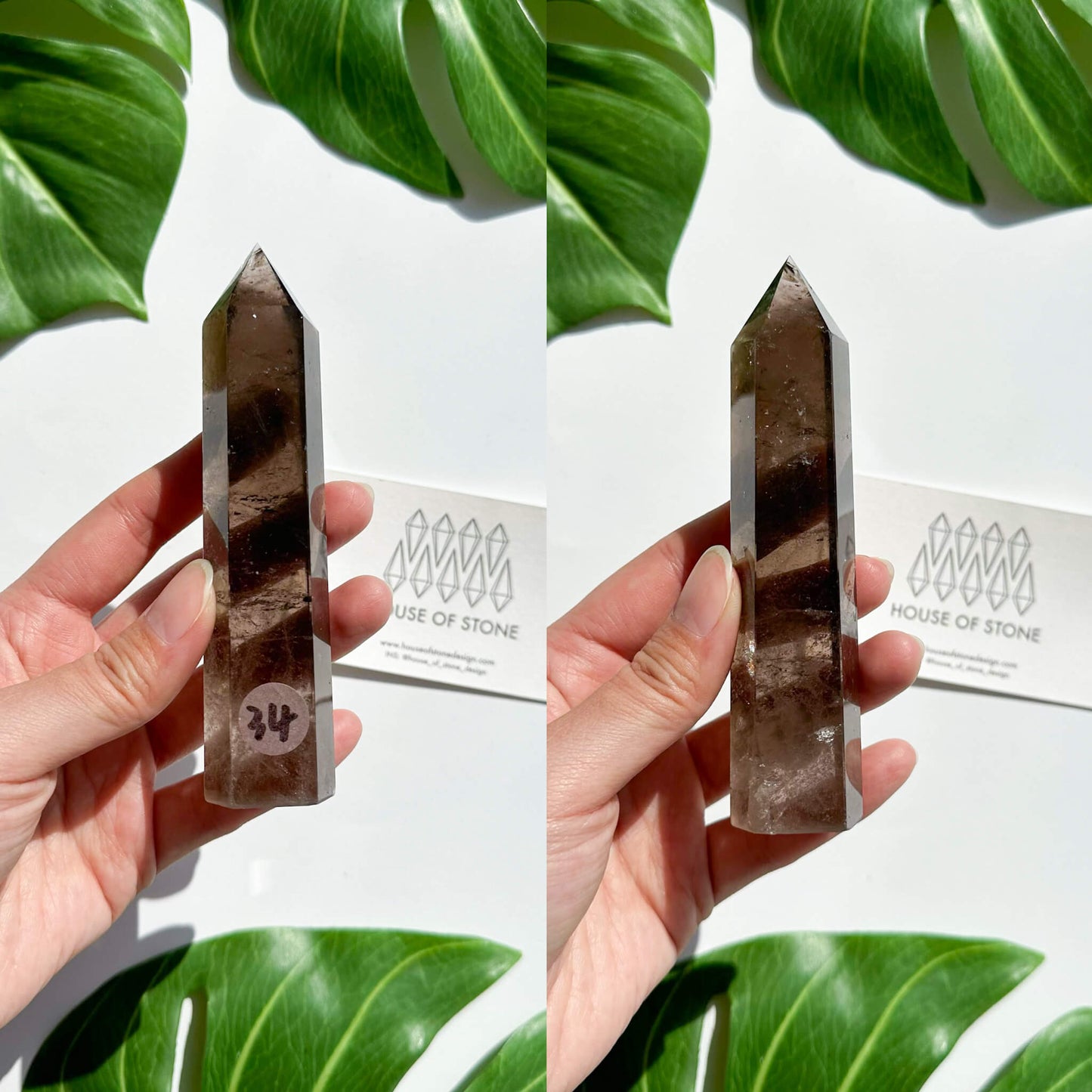 Natural Large Smoky Quartz Tower/High Quality Smoky Quartz Point Tower/Smoky Quartz Obelisk