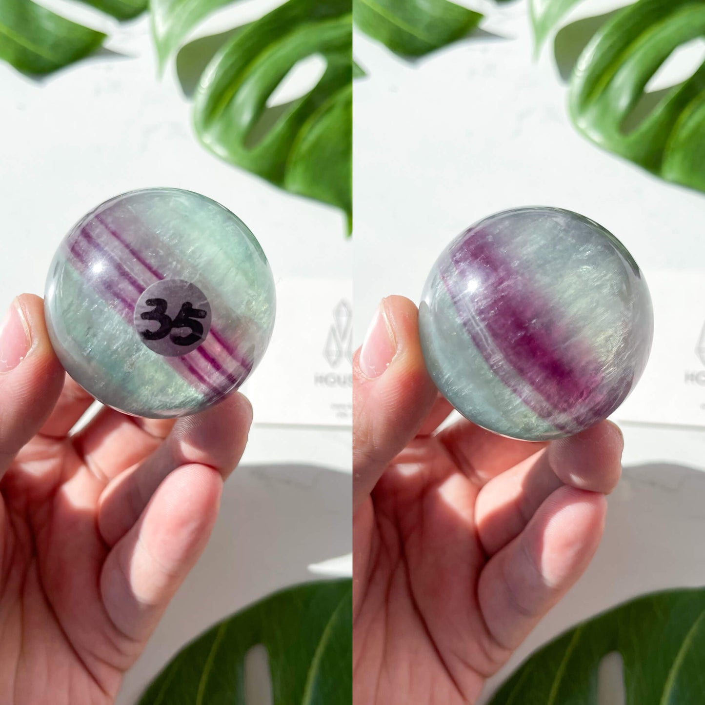 Natural Rainbow Fluorite Sphere/Green Fluorite Crystal Sphere/Purple Fluorite Sphere/Juicy Rainbow Fluorite Ball/Chakra Healing Gift/AAA
