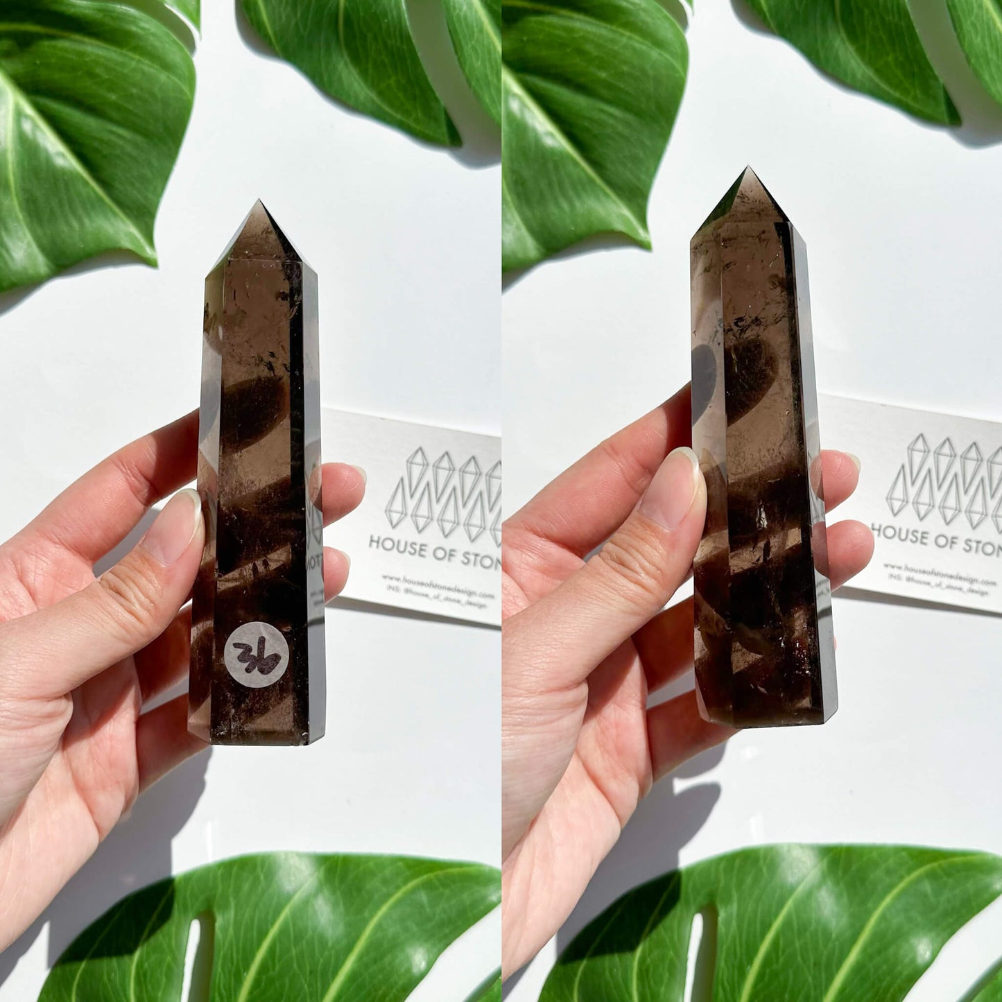 Natural Large Smoky Quartz Tower/High Quality Smoky Quartz Point Tower/Smoky Quartz Obelisk